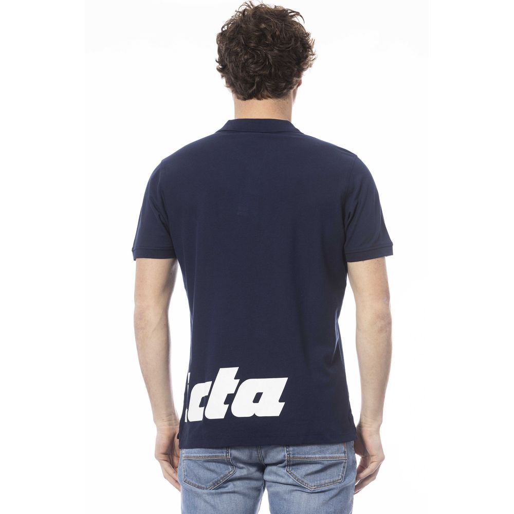 Invicta Blaues Herren-Poloshirt aus Baumwolle