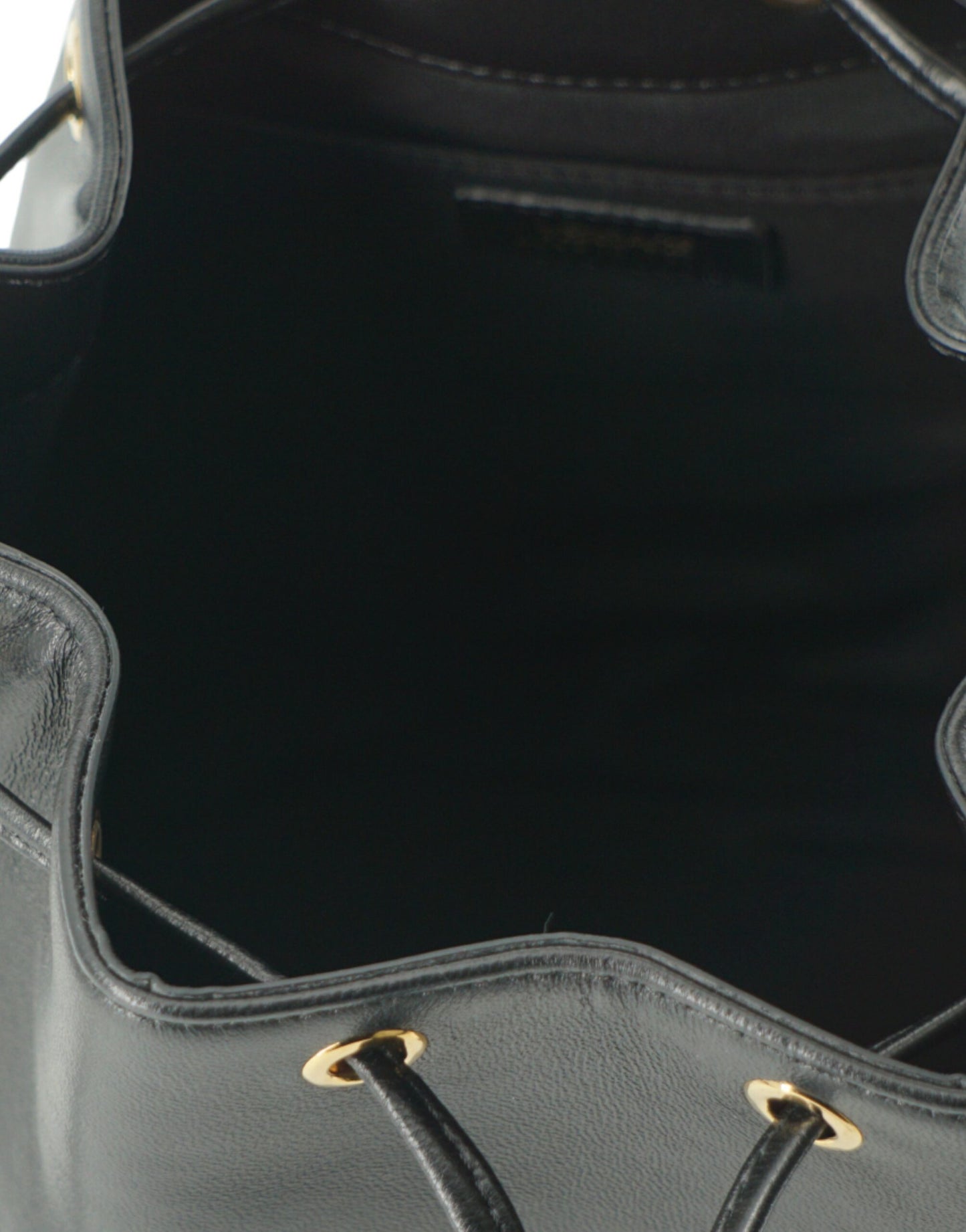 Versace – Elegante Medusa Bucket-Umhängetasche aus schwarzem Leder