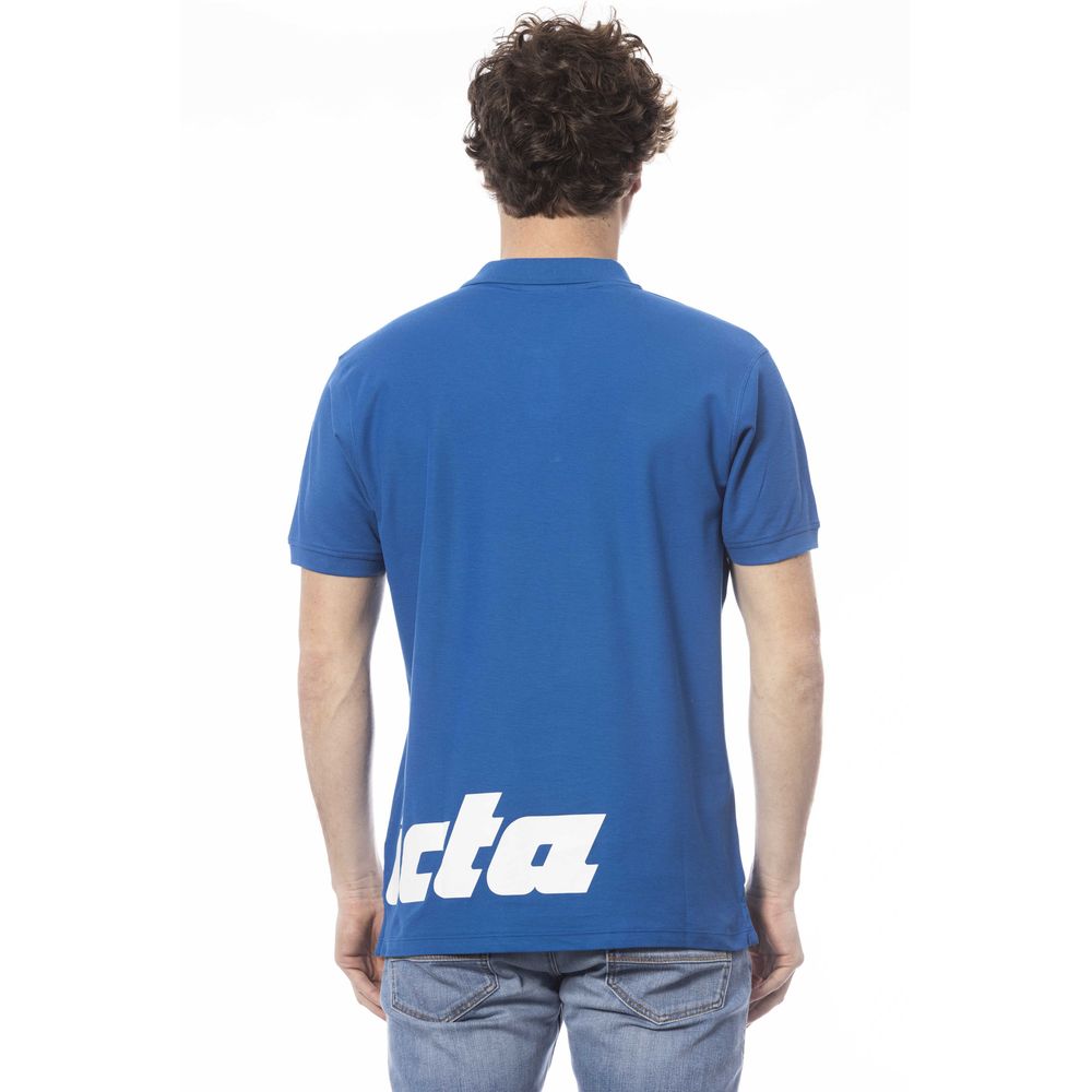 Invicta Herren-Poloshirt aus blauer Baumwolle