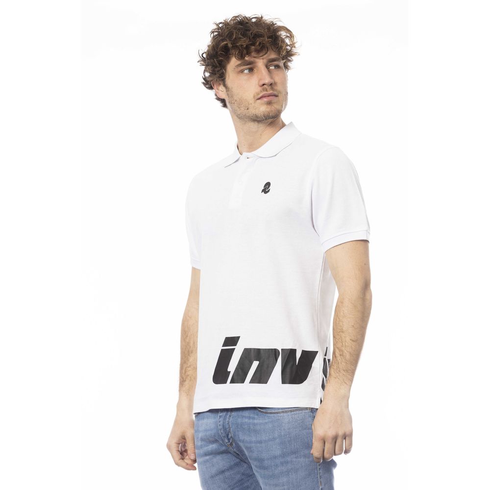 Invicta Weißes Herren-Poloshirt aus Baumwolle