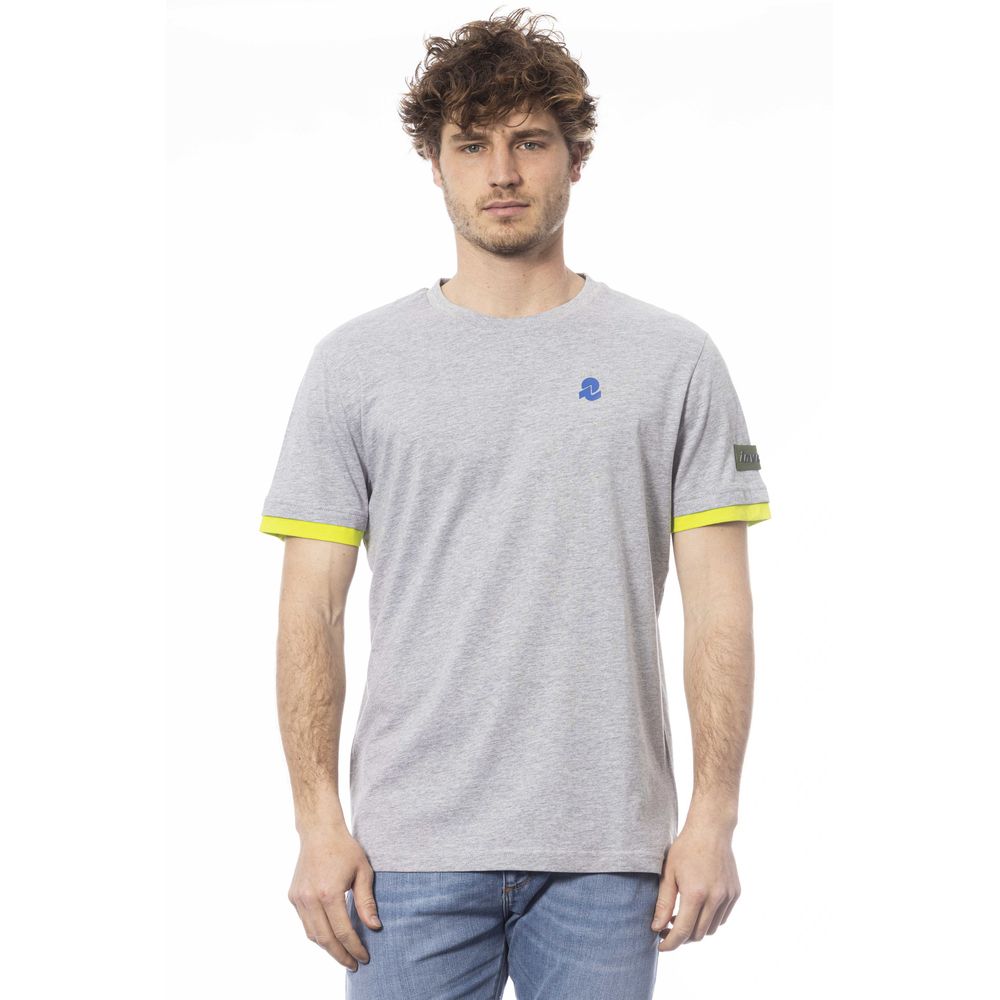 Invicta Graues Baumwoll-T-Shirt für Herren