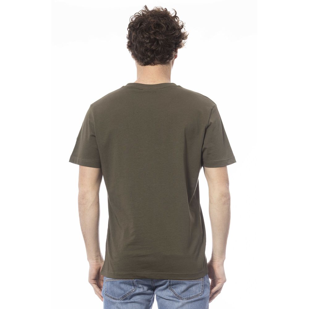 Invicta Grünes Baumwoll-T-Shirt für Herren