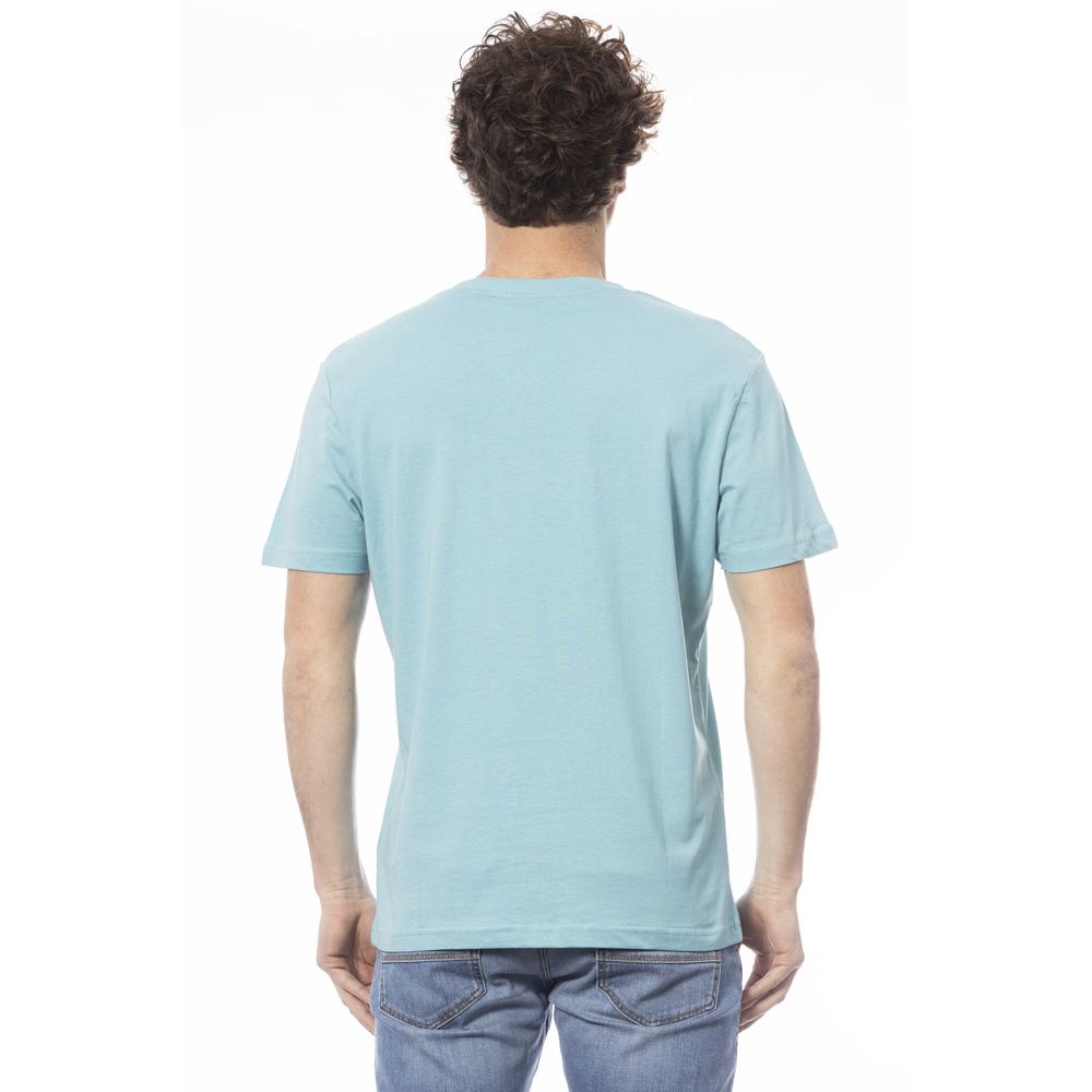 Invicta Hellblaues Herren-T-Shirt aus Baumwolle