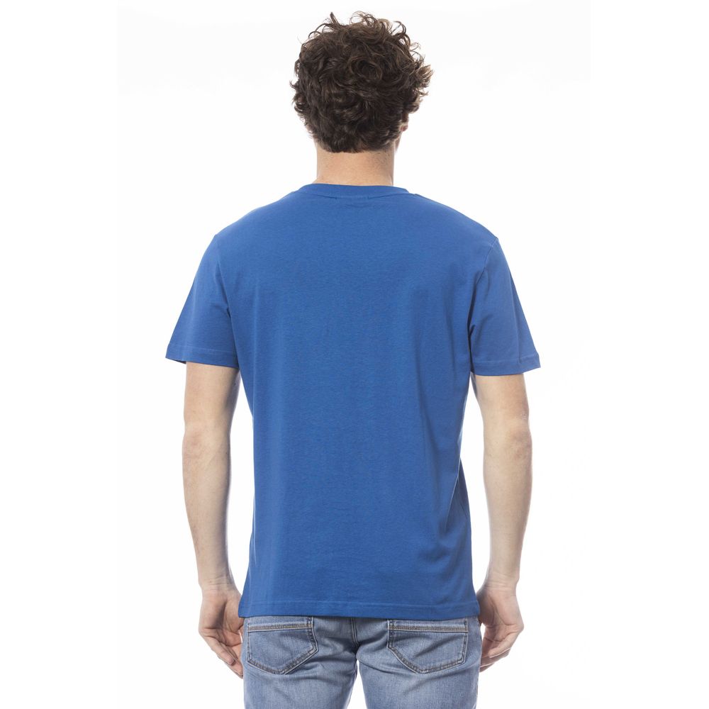 Invicta Blaues Baumwoll-T-Shirt für Herren
