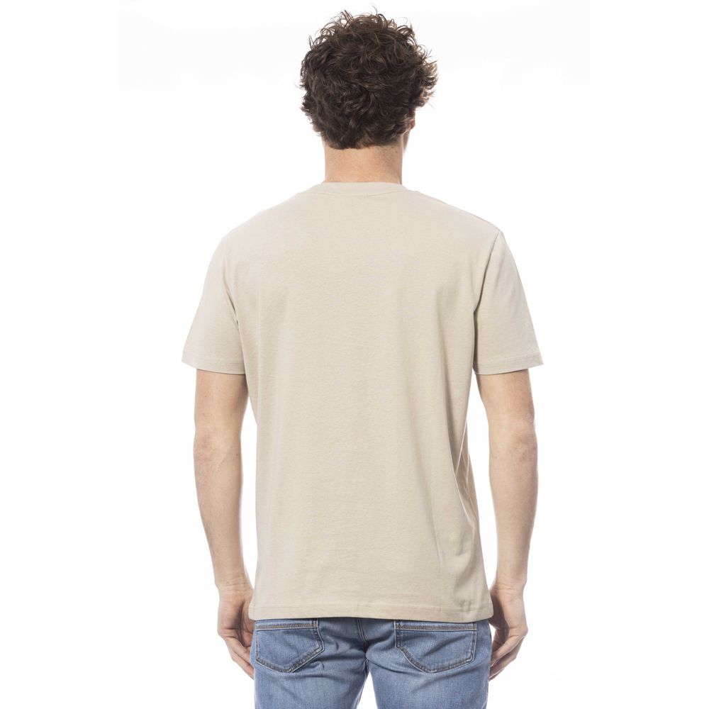 Invicta Beiges Baumwoll-T-Shirt für Herren
