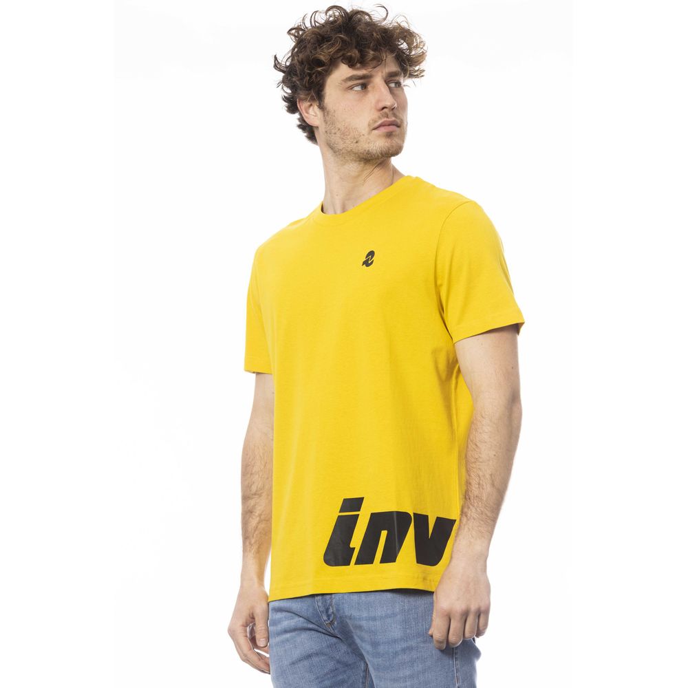 Invicta Gelbes Baumwoll-T-Shirt für Herren