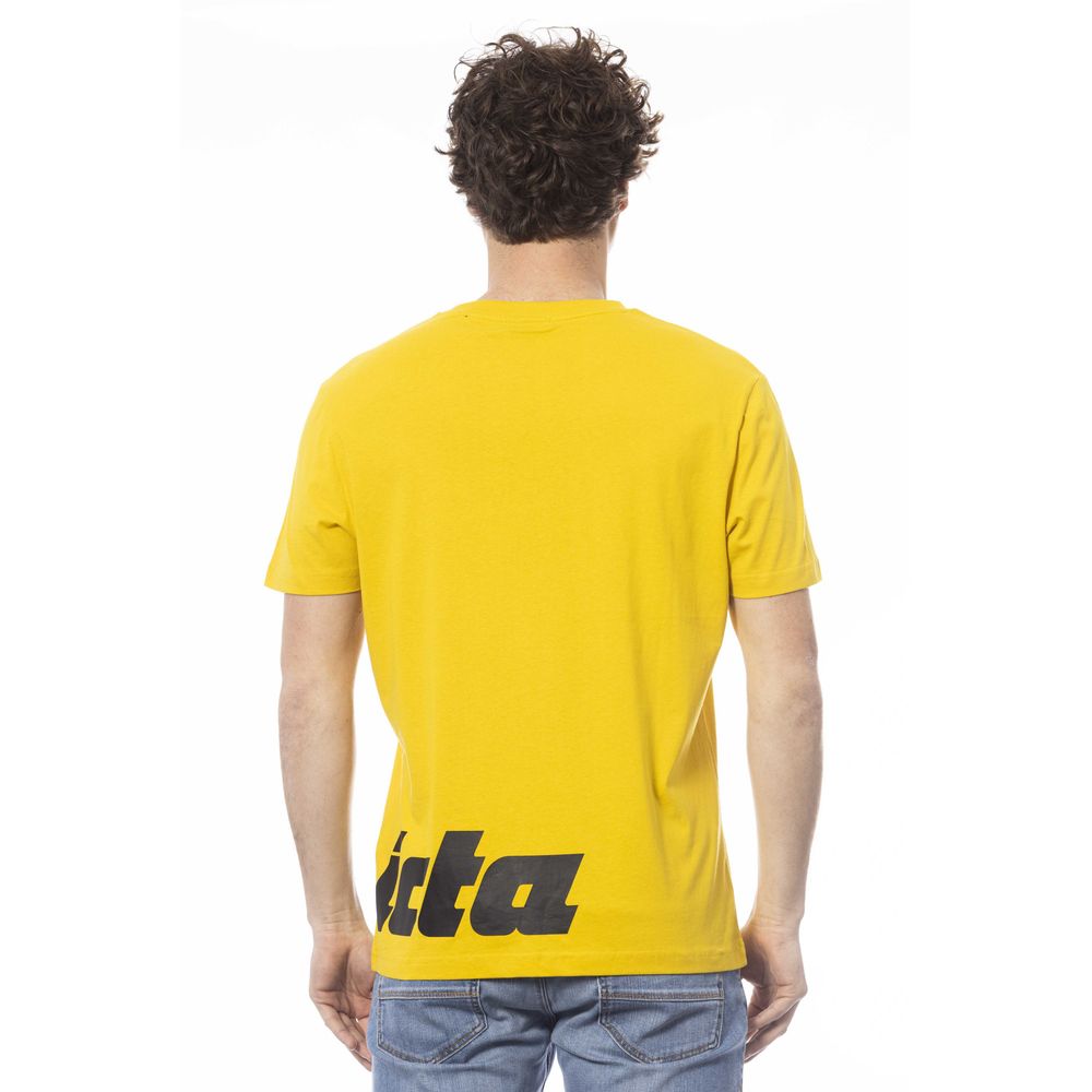 Invicta Gelbes Baumwoll-T-Shirt für Herren