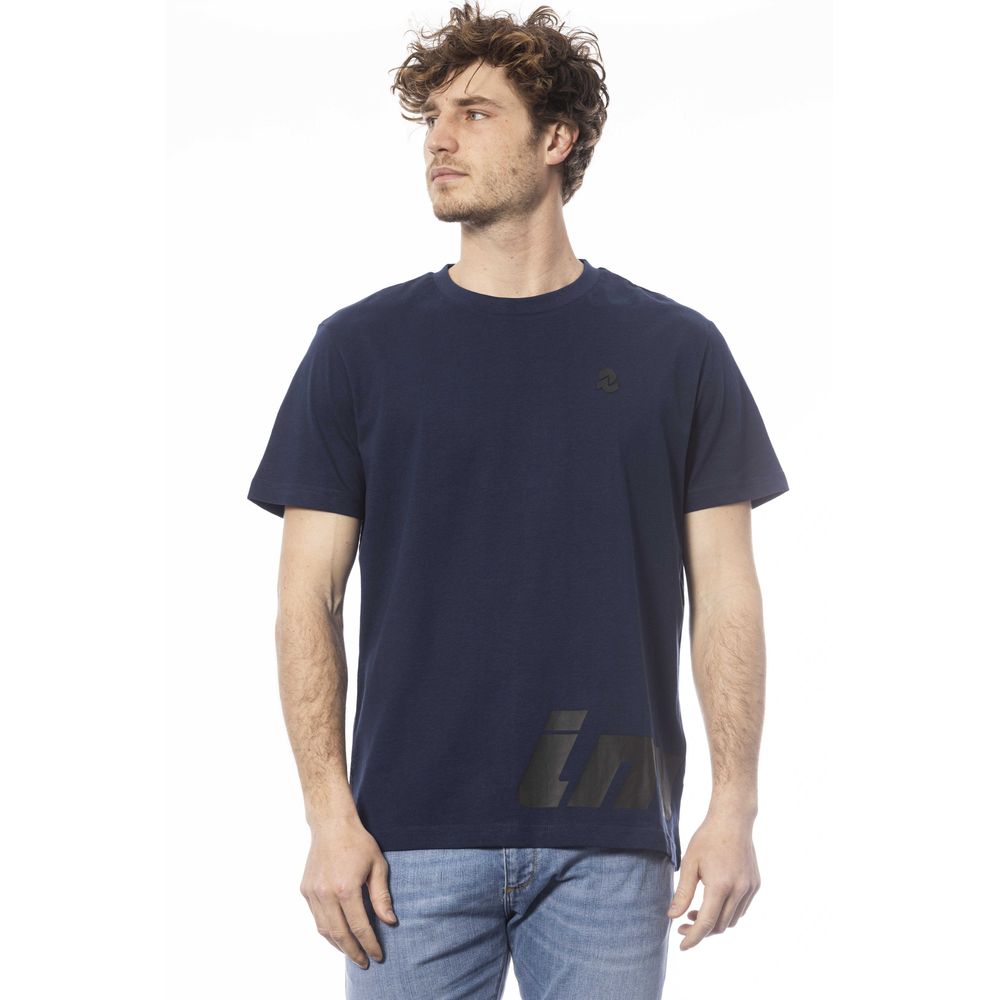 Invicta Blaues Baumwoll-T-Shirt für Herren