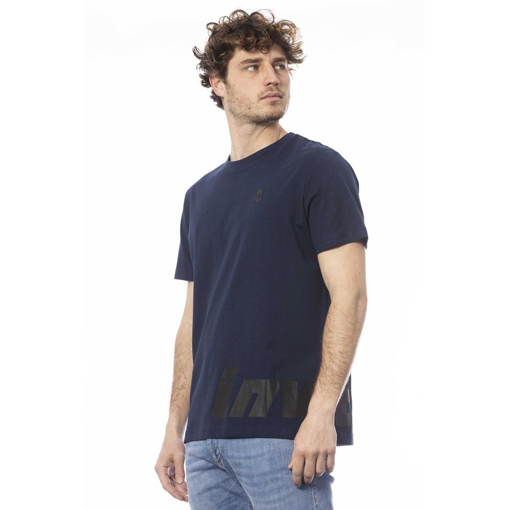 Invicta Blaues Baumwoll-T-Shirt für Herren