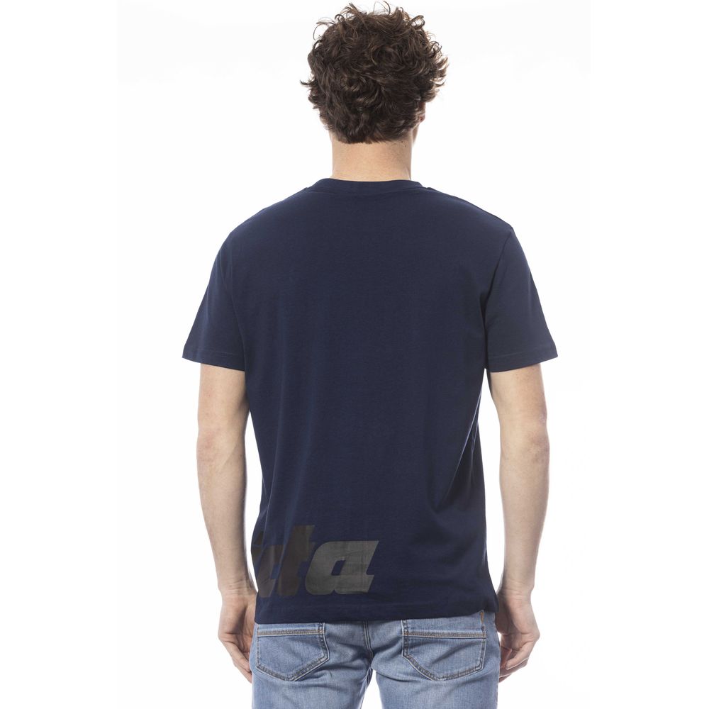 Invicta Blaues Baumwoll-T-Shirt für Herren