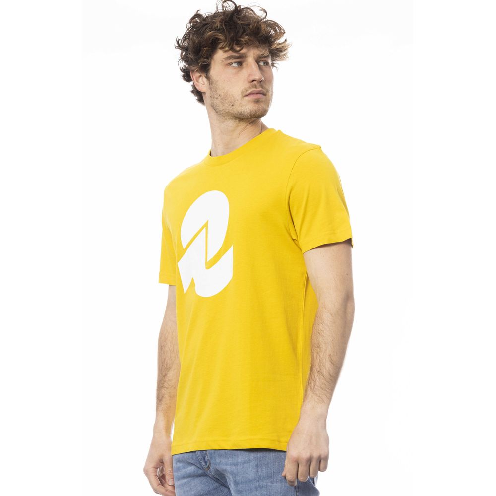 Invicta Gelbes Baumwoll-T-Shirt für Herren