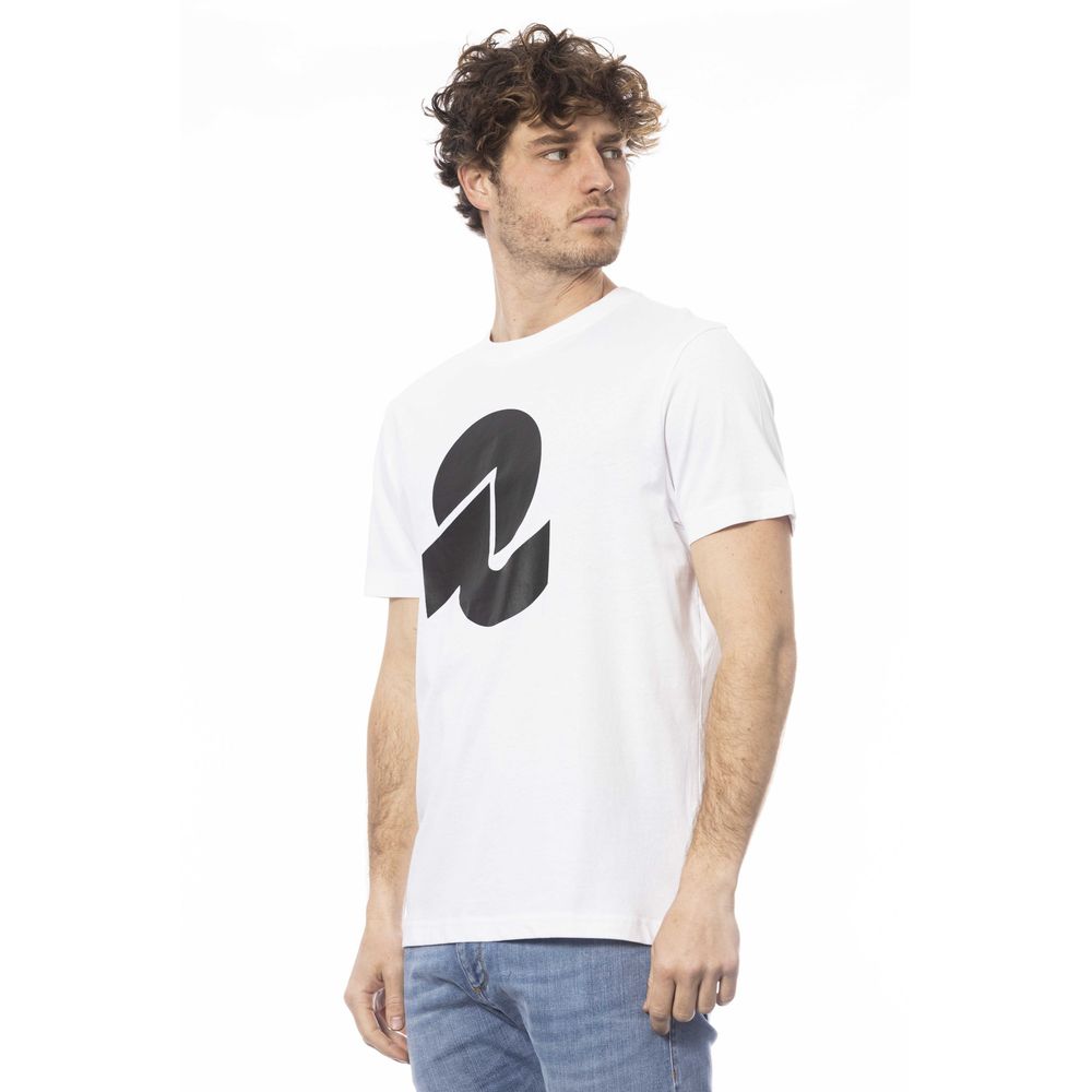 Invicta Weißes Baumwoll-Herren-T-Shirt