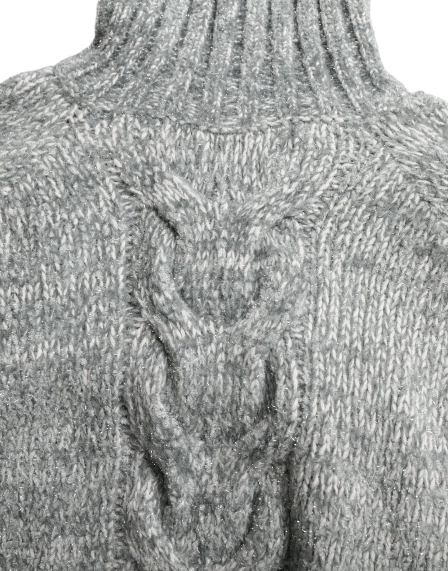 Dolce & Gabbana Grauer Rollkragenpullover aus Kaschmir