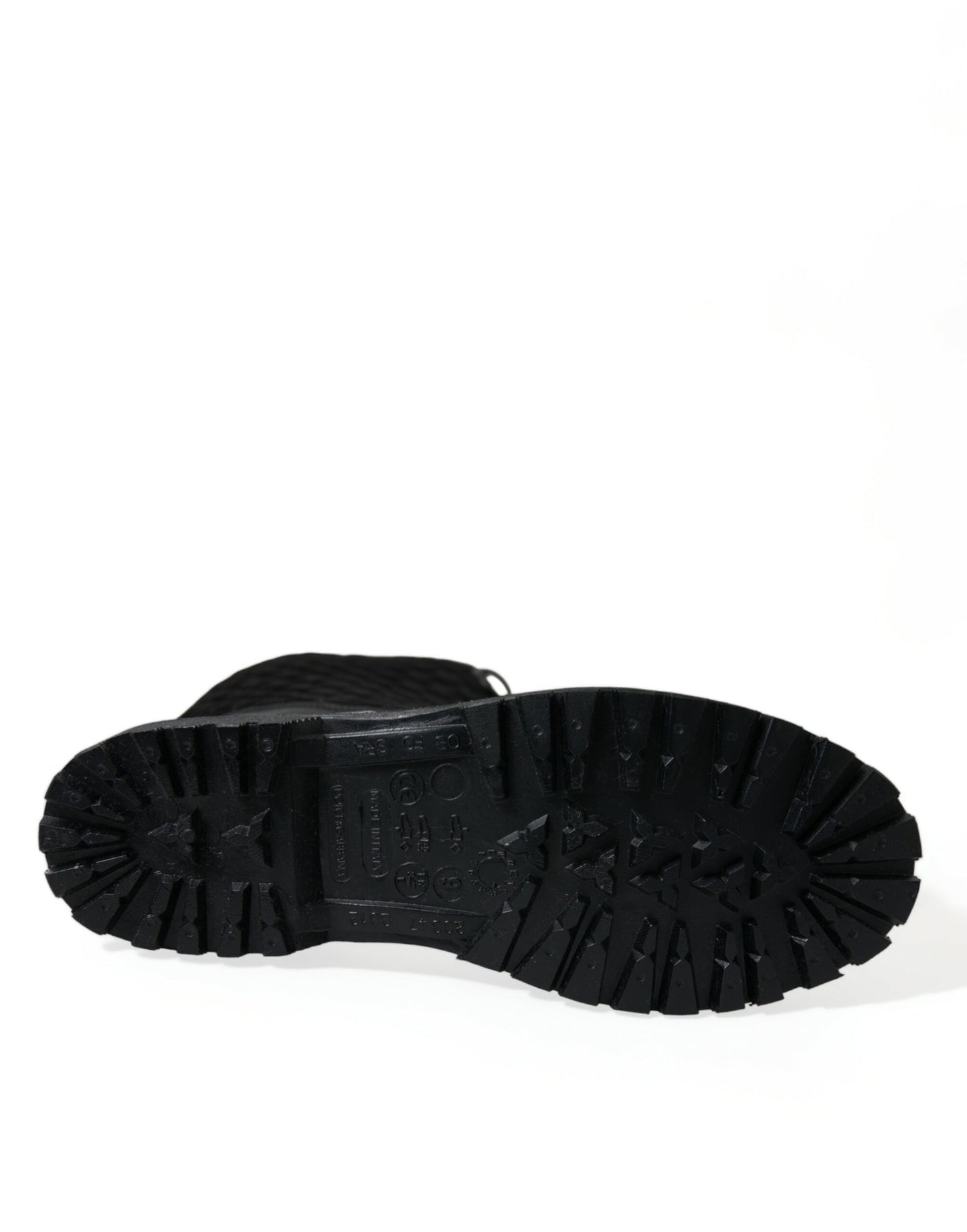 Dolce & Gabbana – Regenstiefel „Chioggia“ aus Wildleder in Schwarz