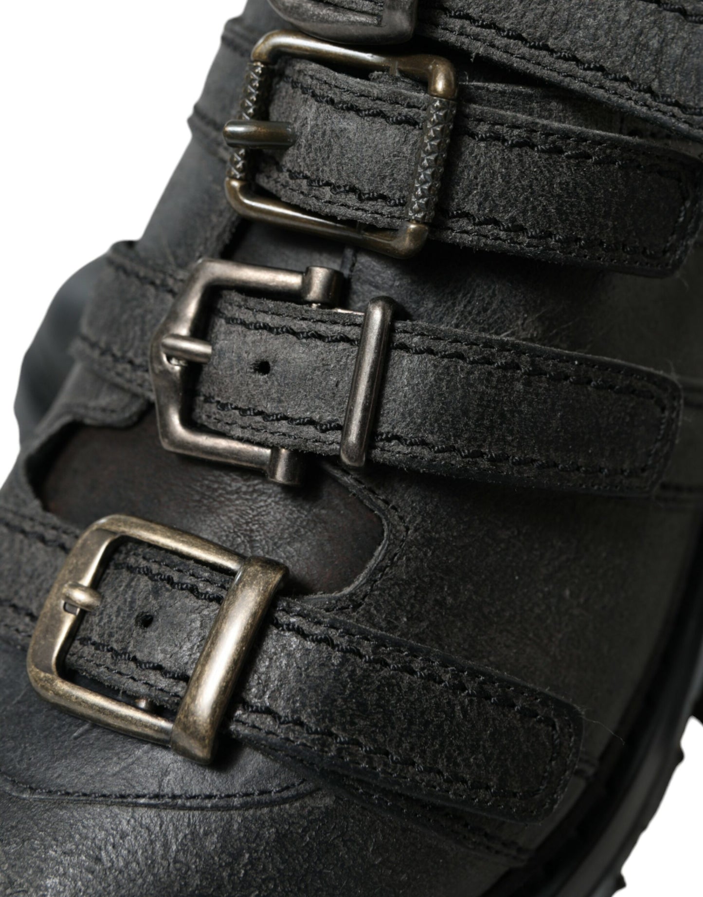 Dolce & Gabbana Herren Stiefeletten mit schwarzem Lederband