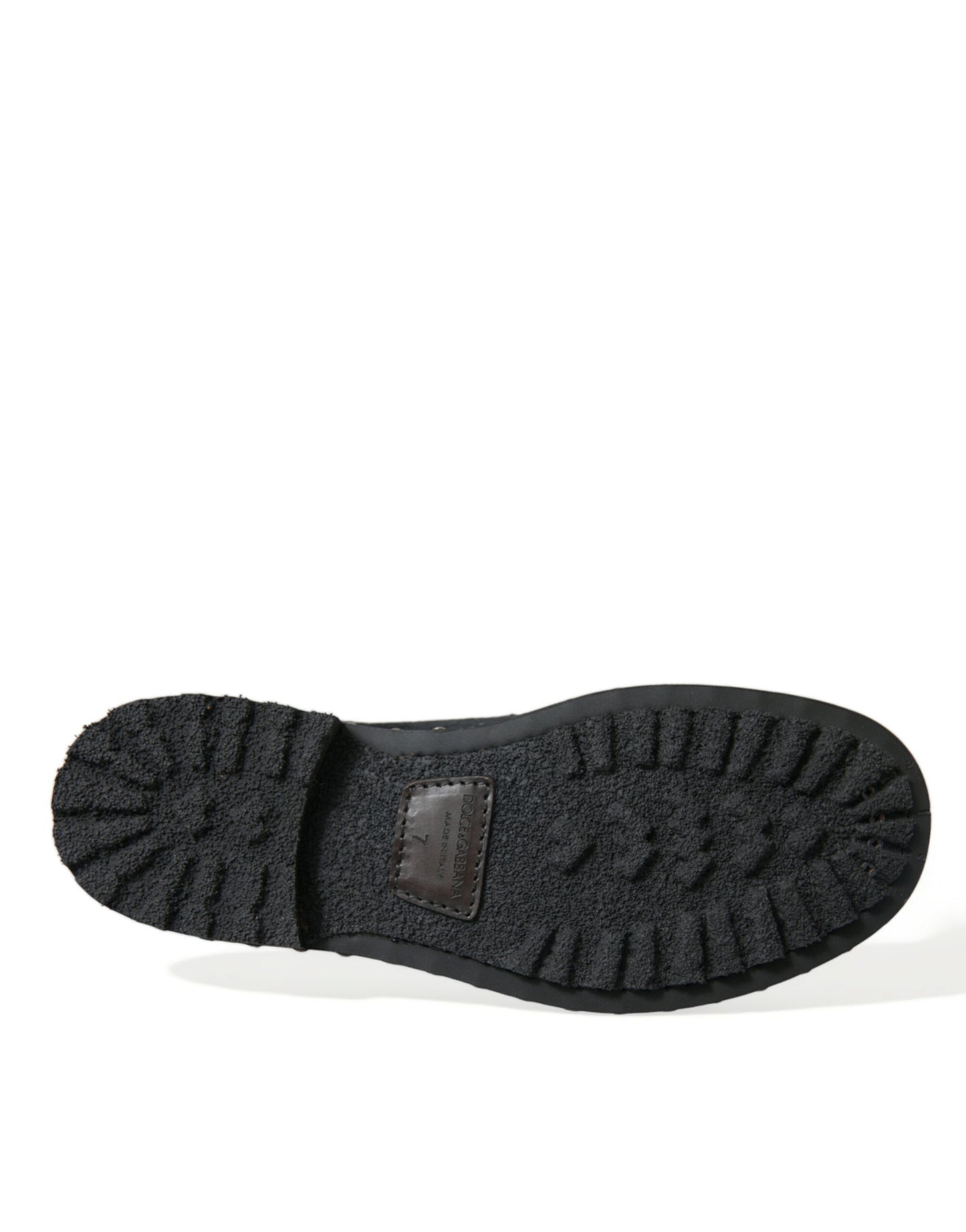 Dolce & Gabbana – Derby-Schuhe „SAN PIETRO“ aus stabilem Pelz in Schwarz