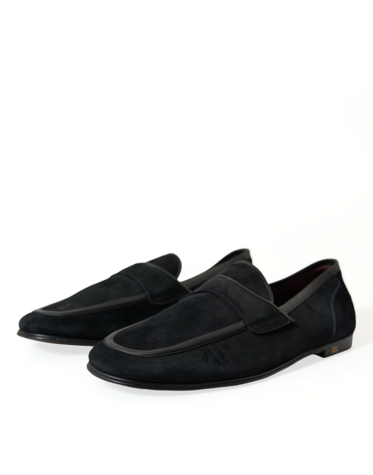 Dolce & Gabbana – Slipper-Loafer aus schwarzem Samt