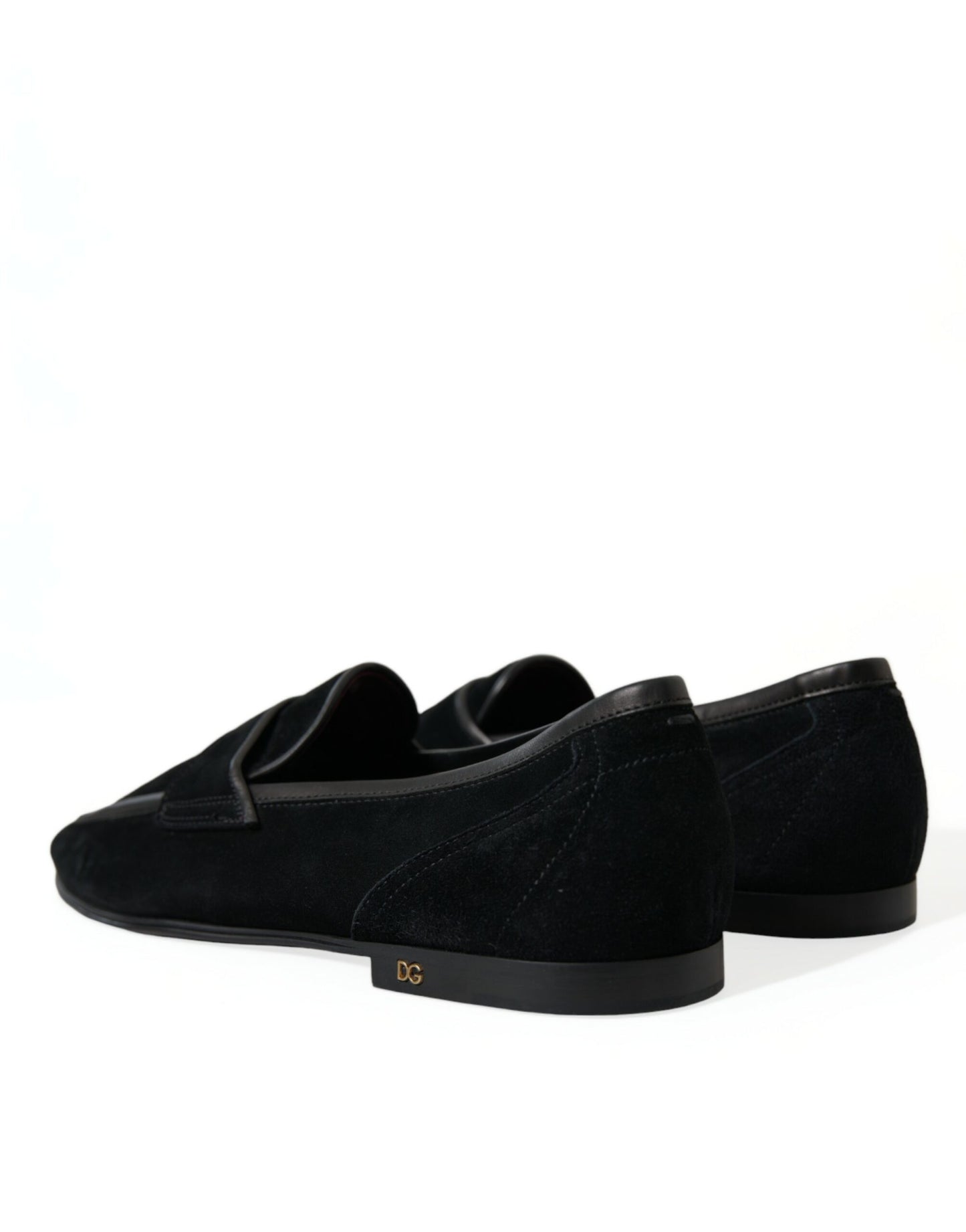 Dolce & Gabbana – Slipper-Loafer aus schwarzem Samt