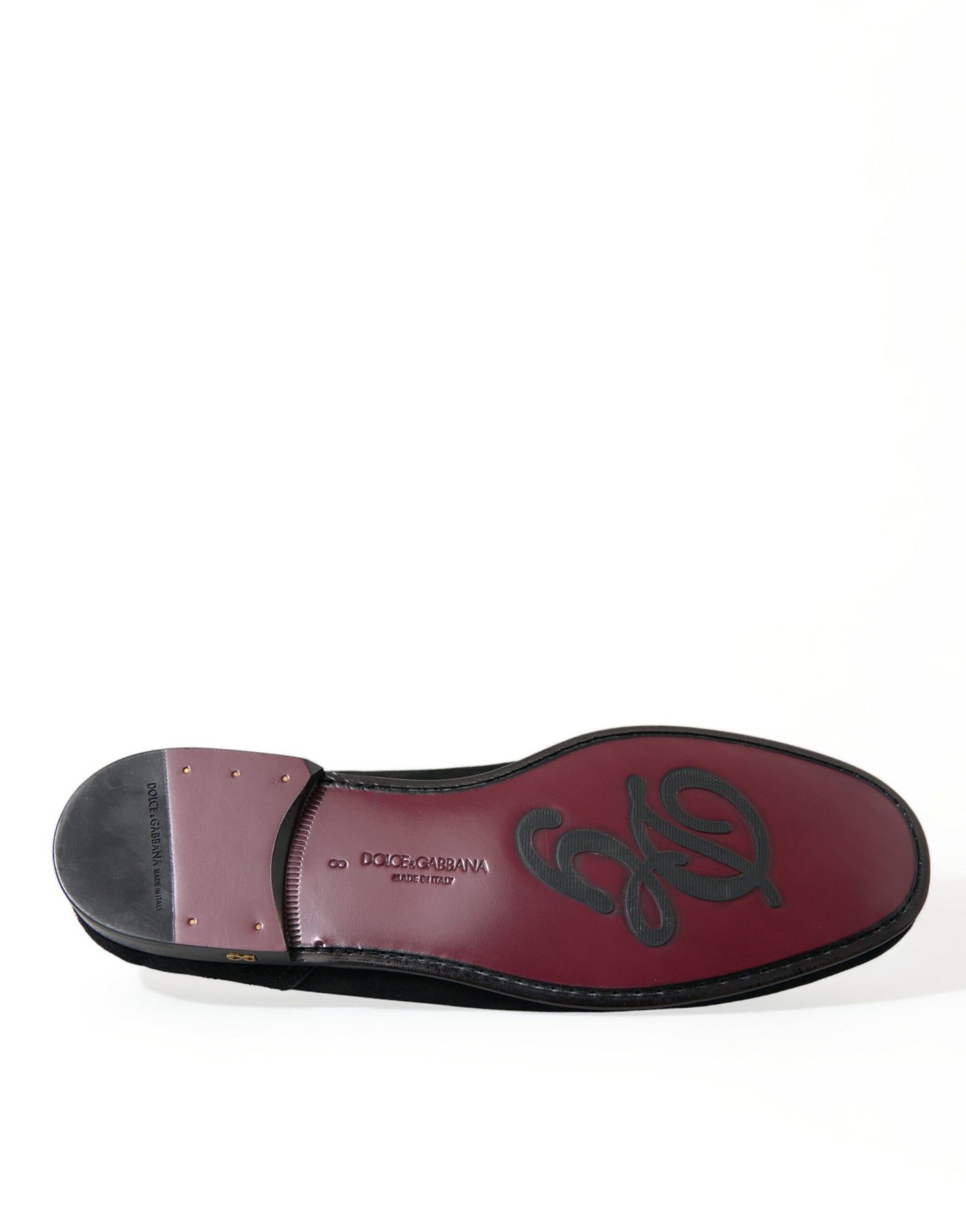 Dolce & Gabbana – Slipper-Loafer aus schwarzem Samt
