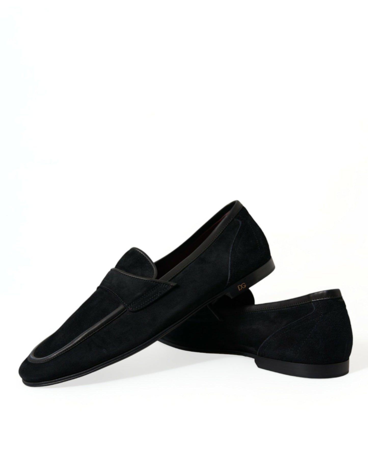 Dolce & Gabbana – Slipper-Loafer aus schwarzem Samt