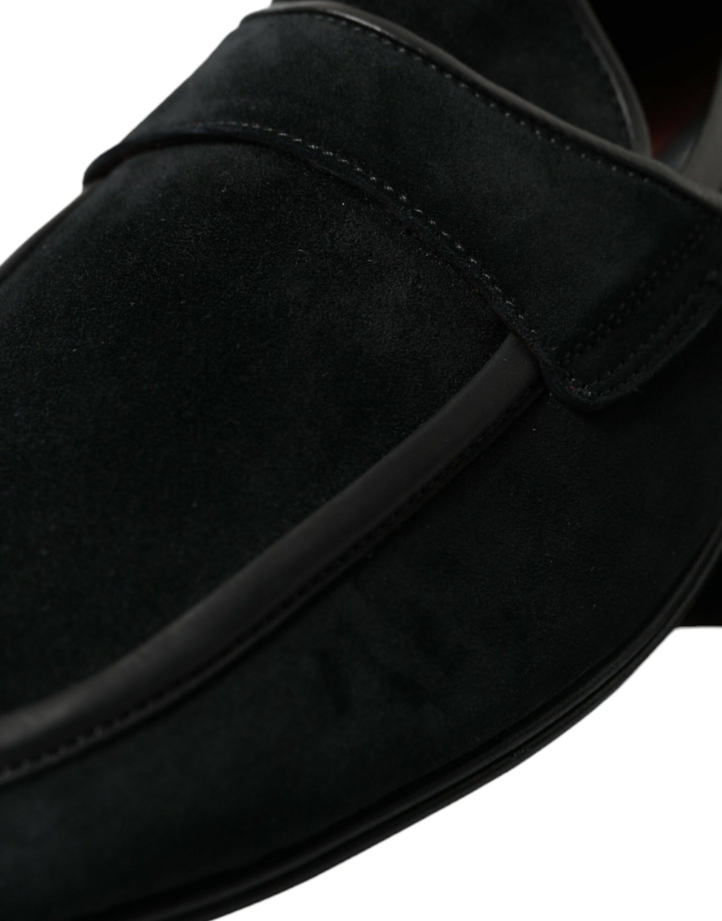 Dolce & Gabbana – Slipper-Loafer aus schwarzem Samt
