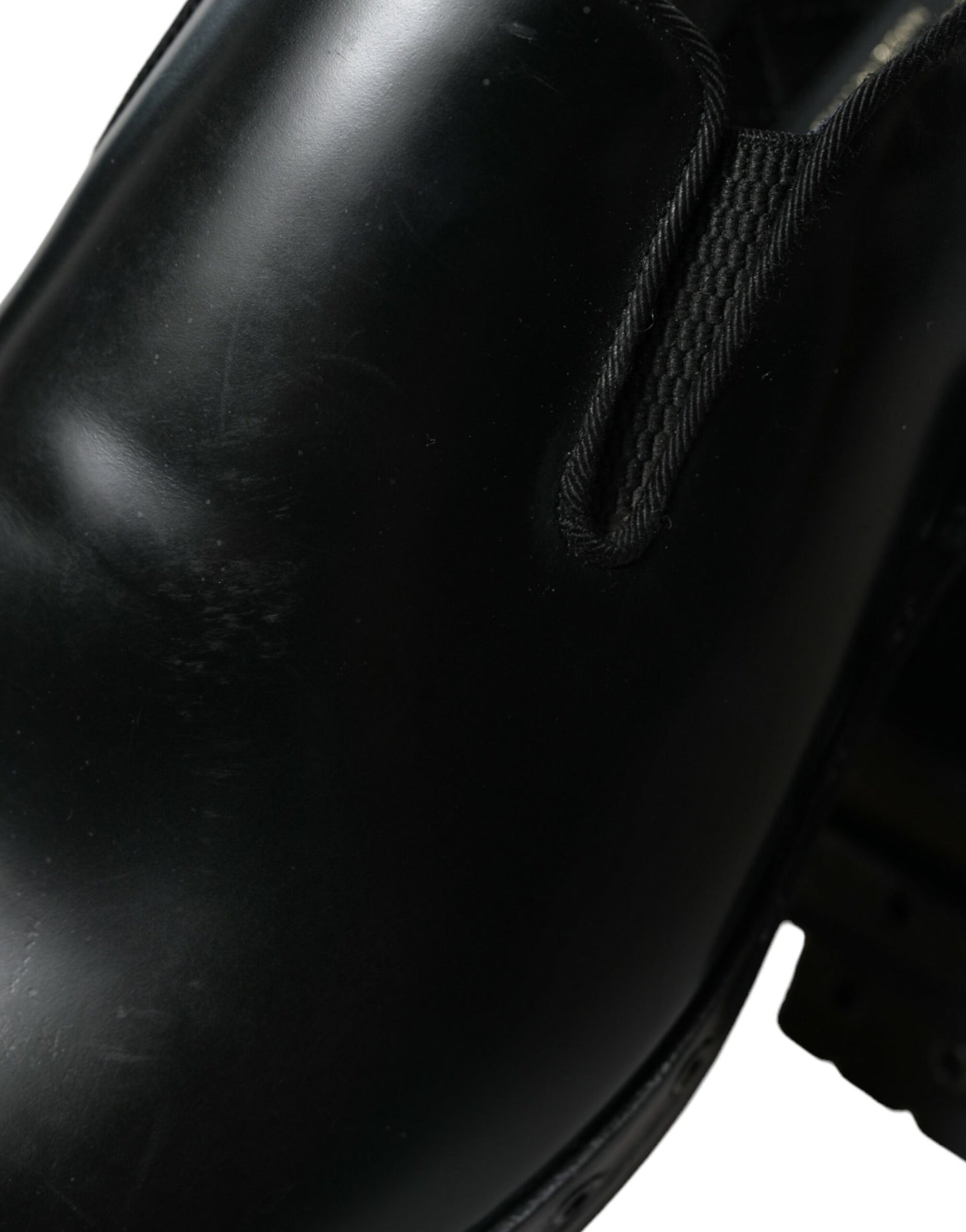 Dolce & Gabbana – Schwarze Loafer aus Leder mit Nieten
