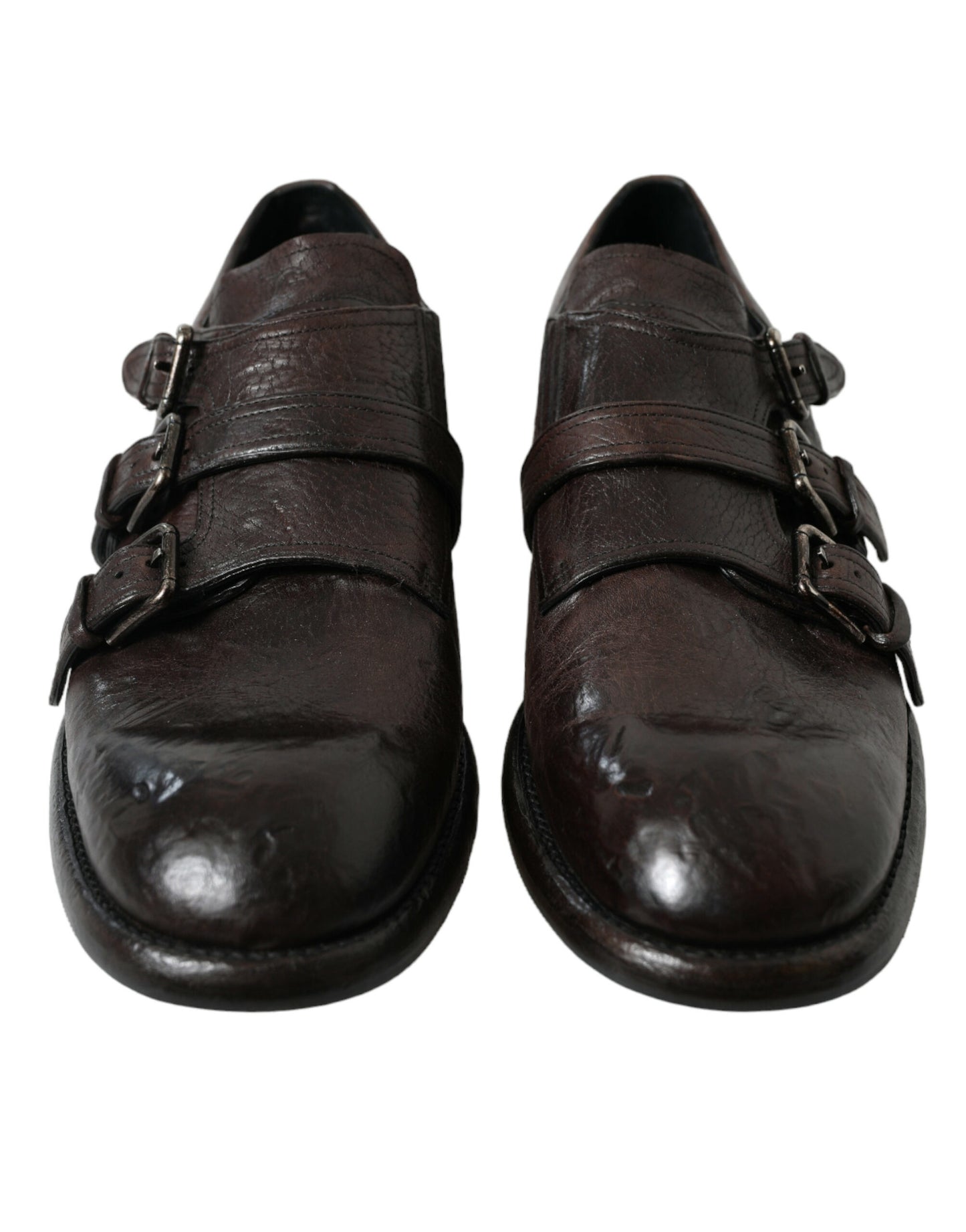 Dolce & Gabbana – Formelle Schuhe mit braunem Lederriemen