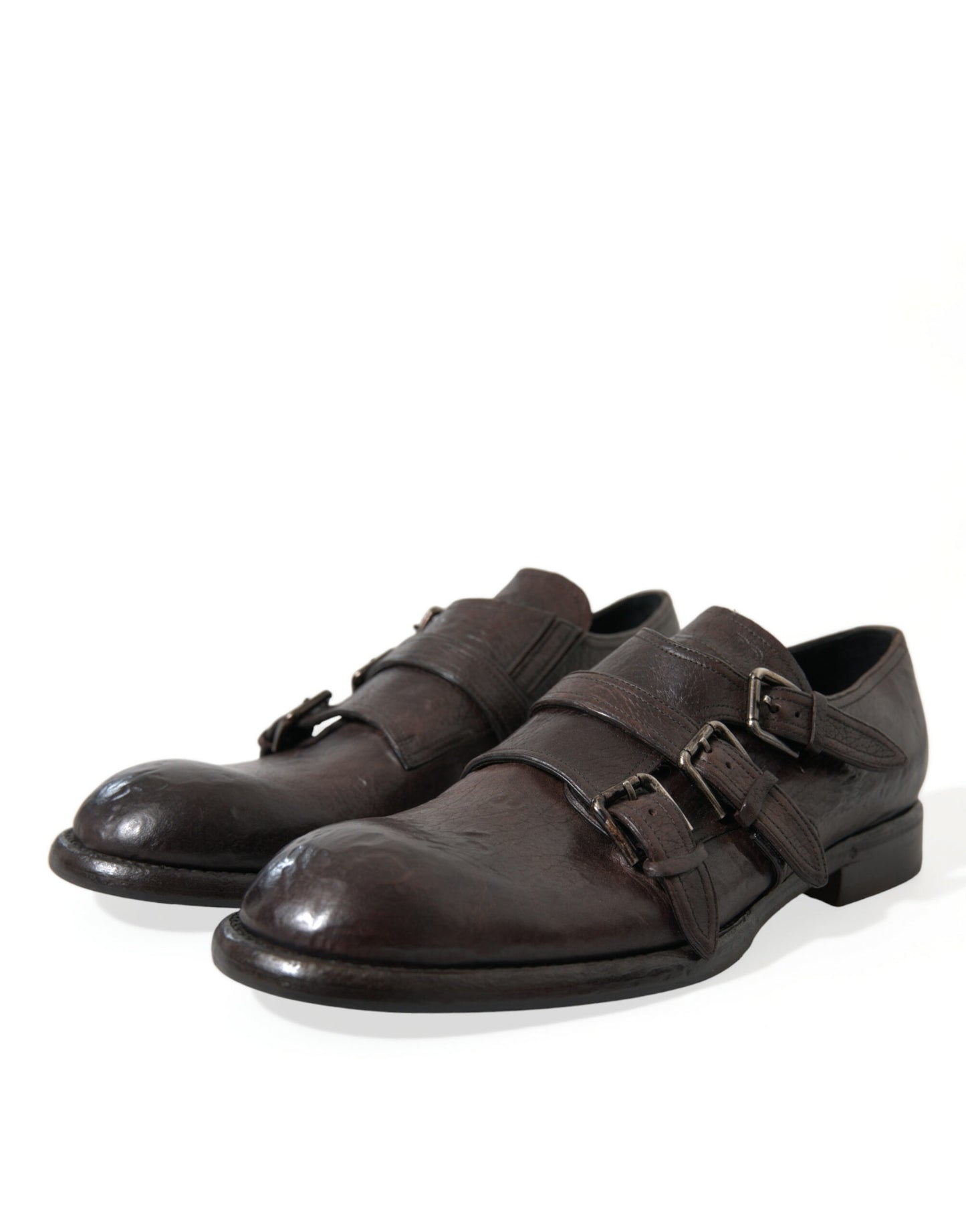 Dolce & Gabbana – Formelle Schuhe mit braunem Lederriemen