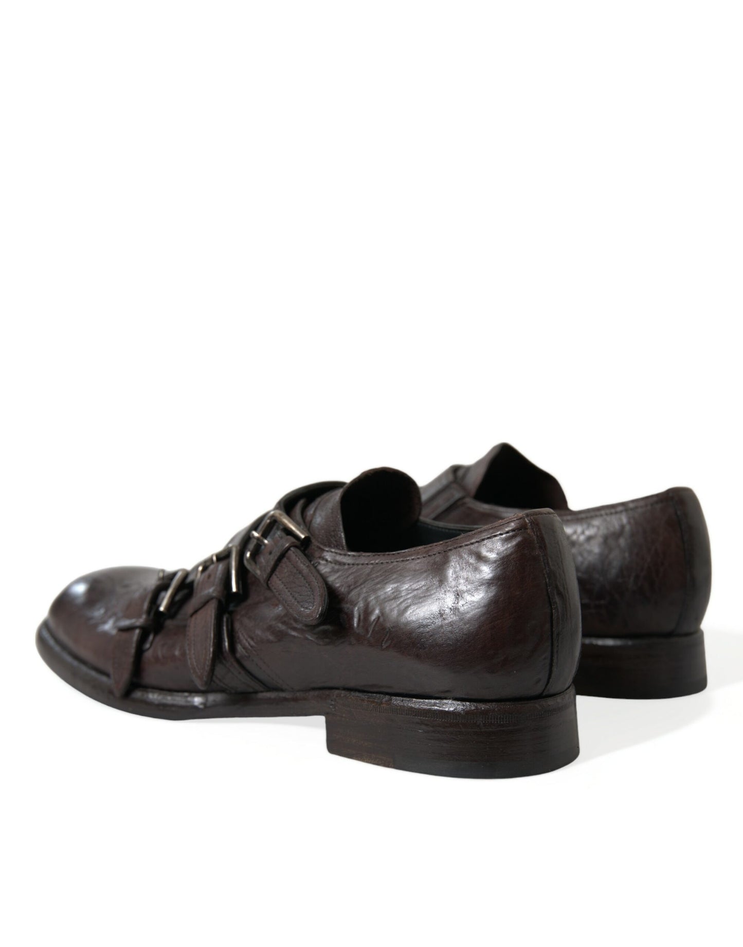 Dolce & Gabbana – Formelle Schuhe mit braunem Lederriemen