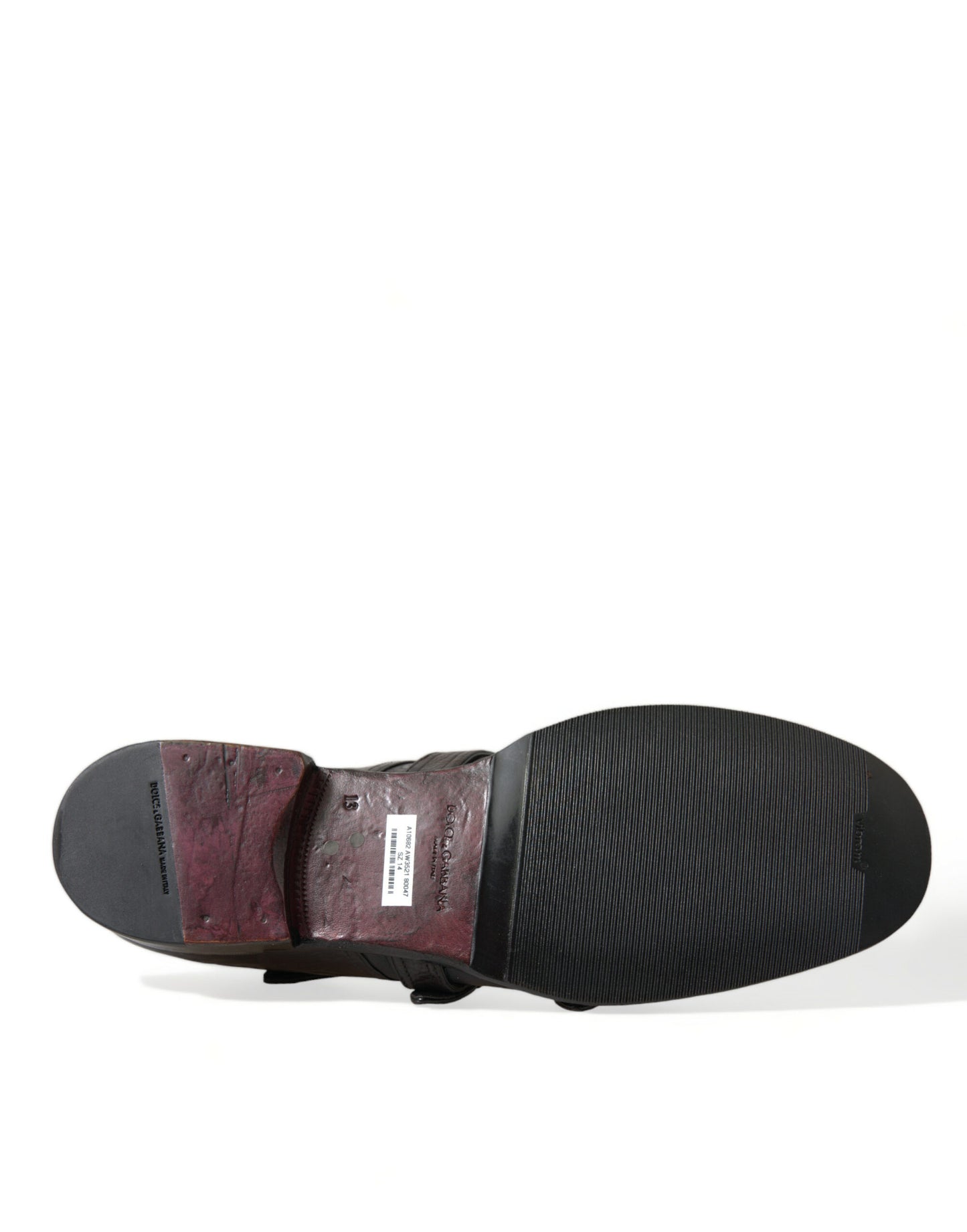 Dolce & Gabbana – Formelle Schuhe mit braunem Lederriemen