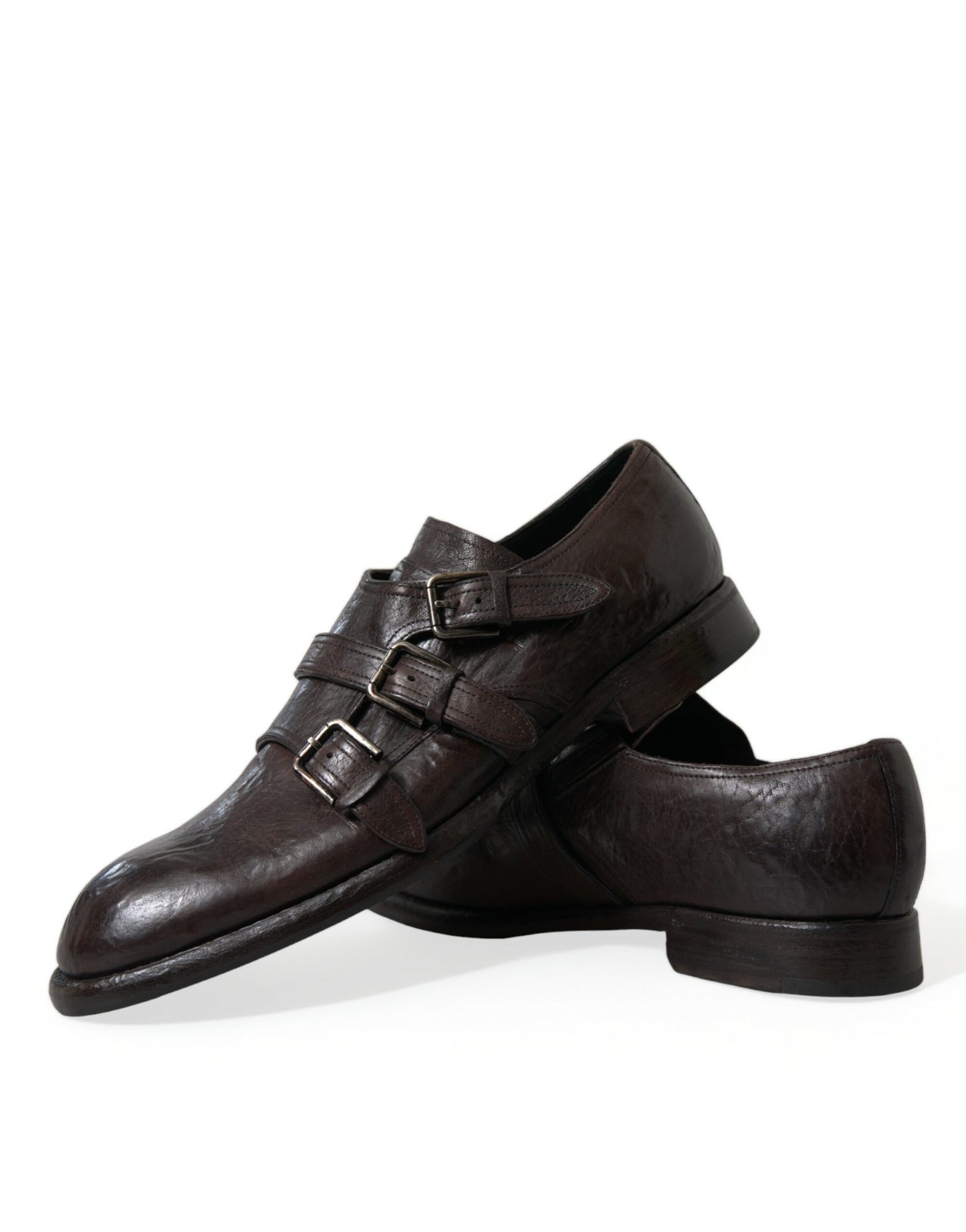 Dolce & Gabbana – Formelle Schuhe mit braunem Lederriemen
