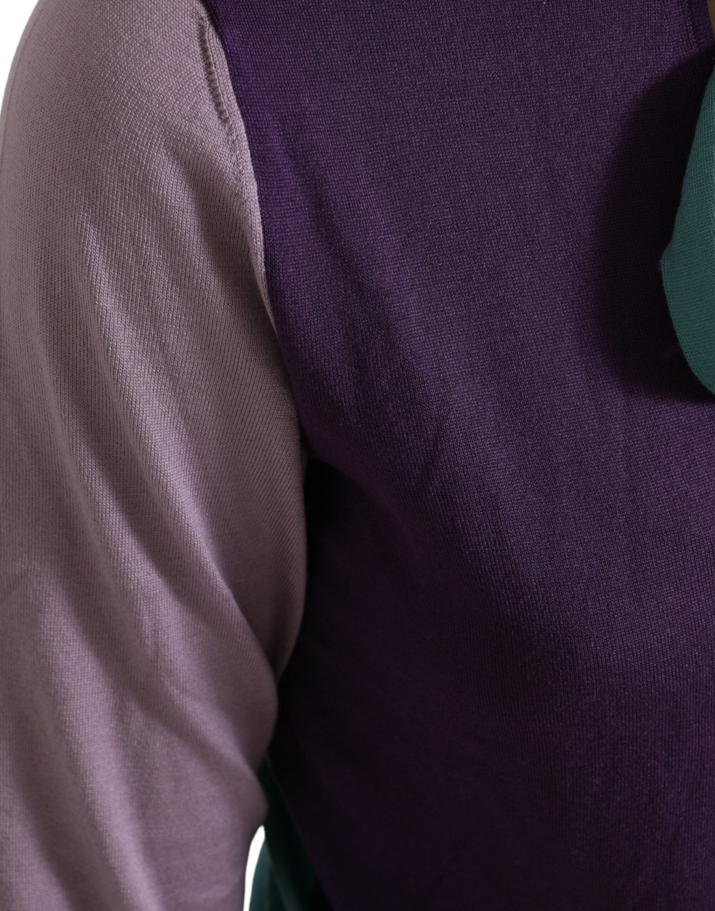 Dolce & Gabbana – Mehrfarbiger Pullover mit Schleifenverschluss