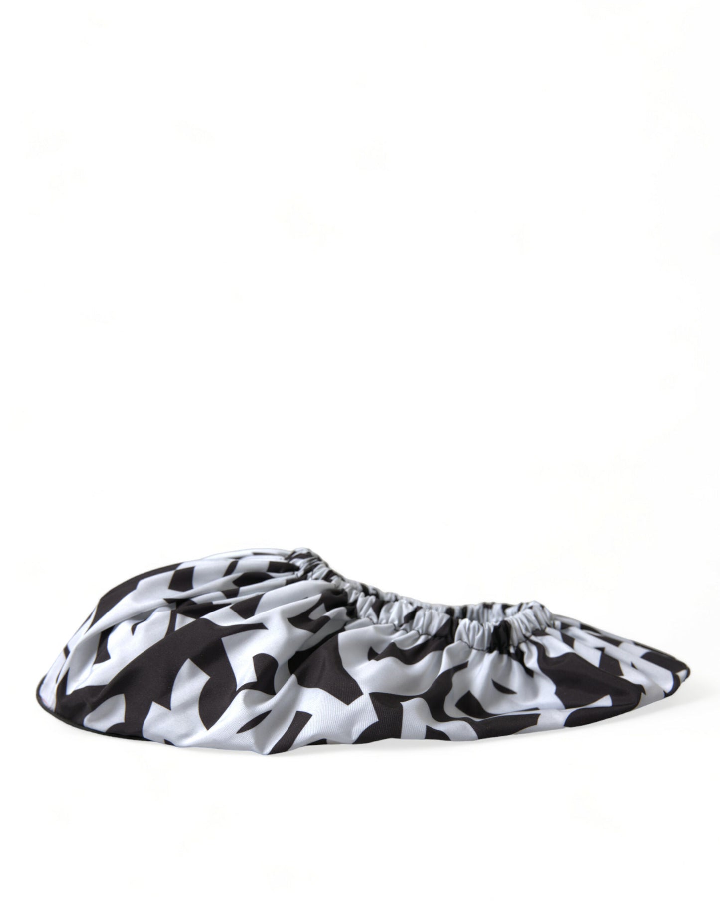 Dolce & Gabbana – Weiße Slipper aus Nylon mit Logo-Print