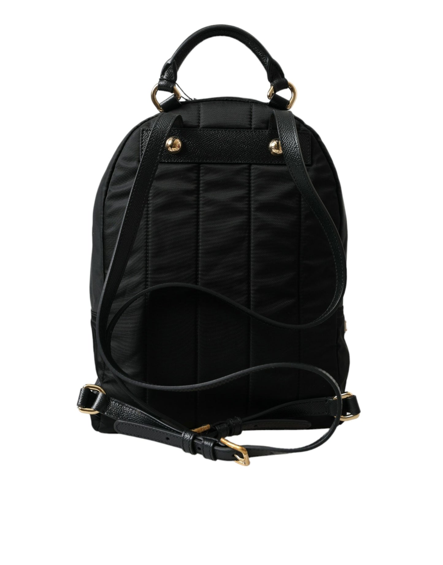 Dolce & Gabbana Schwarzer #DGFAMILY Verzierter Rucksack VULCANO Tasche