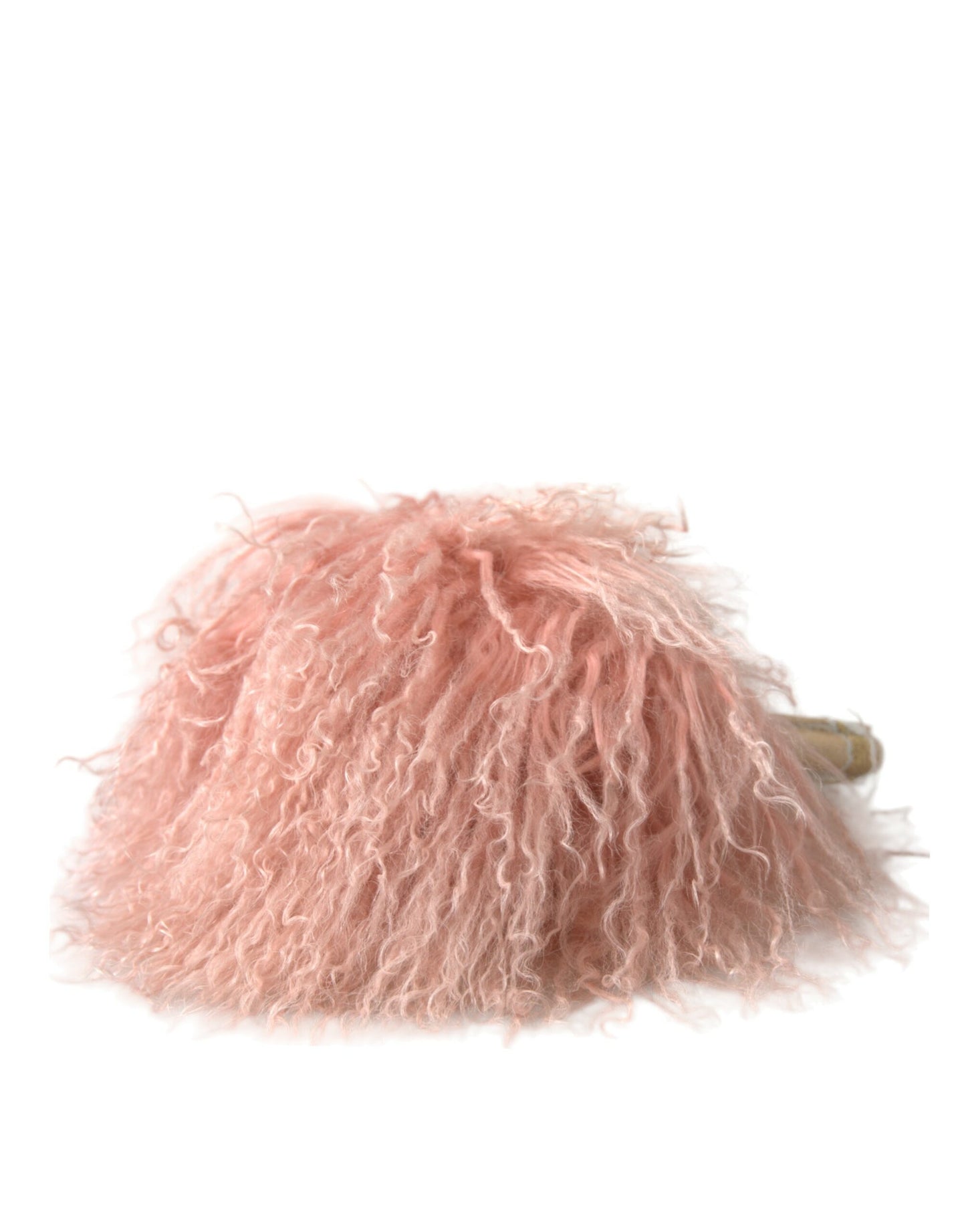 Dolce & Gabbana Rosa Lammfell Winterwärmer Stirnband Ohrenschützer