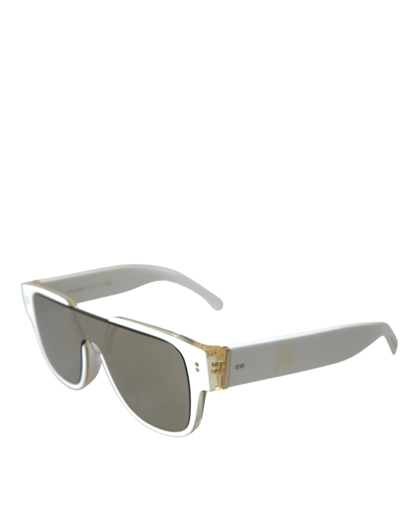 Dolce & Gabbana – Sonnenbrille DG4356 mit verspiegelten Gläsern aus weißem Acetat