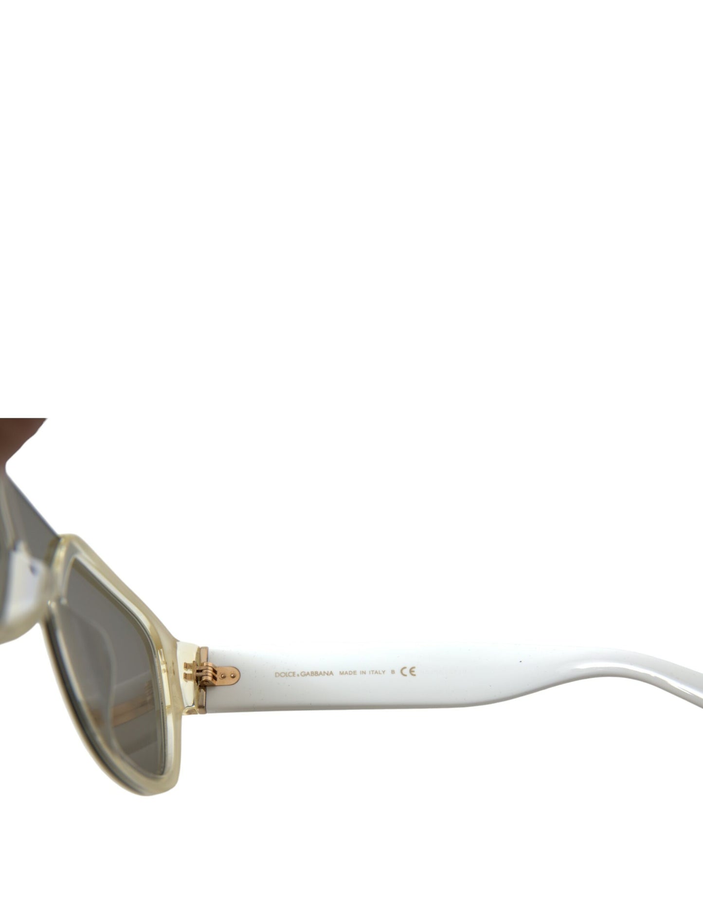 Dolce & Gabbana – Sonnenbrille DG4356 mit verspiegelten Gläsern aus weißem Acetat