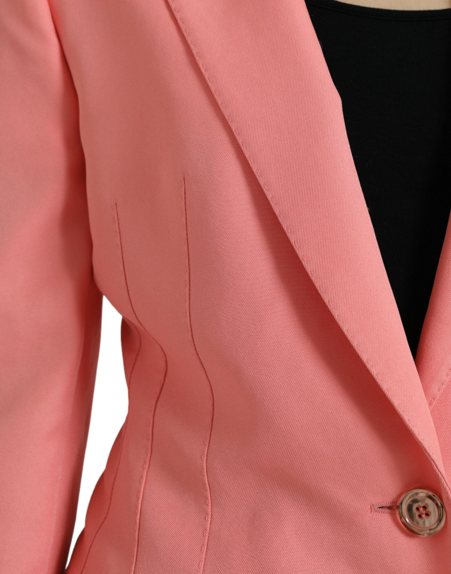 Dolce & Gabbana – Einreihige Blazerjacke aus Polyester in Rosa