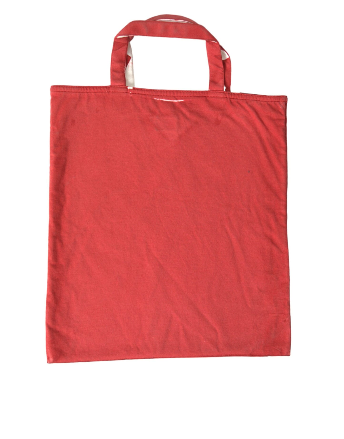 Prada – Einkaufstasche mit Logo aus rotem Jerseystoff