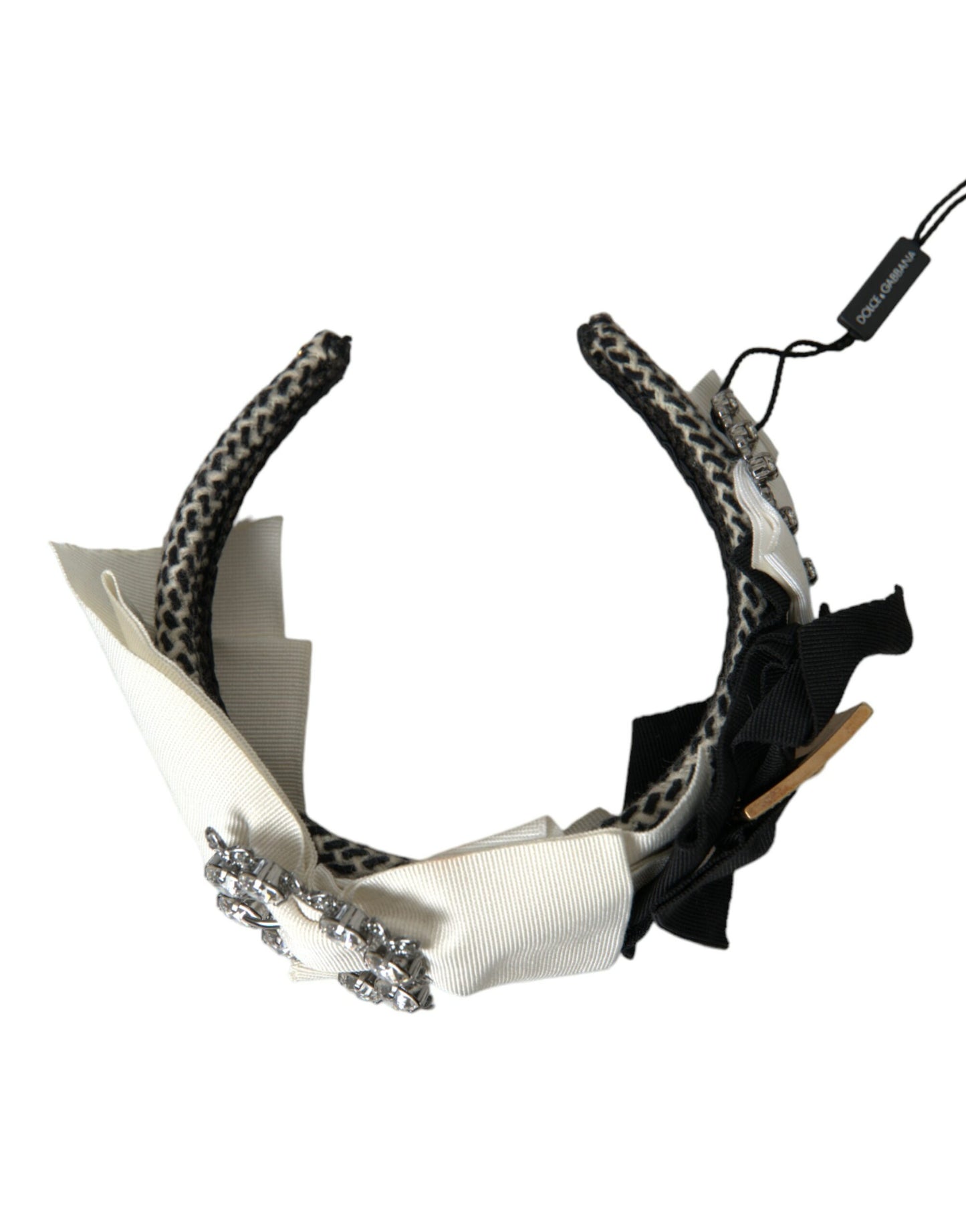 Dolce & Gabbana Mehrfarbiges, mit Kristallen verziertes Damen-Stirnband-Diadem