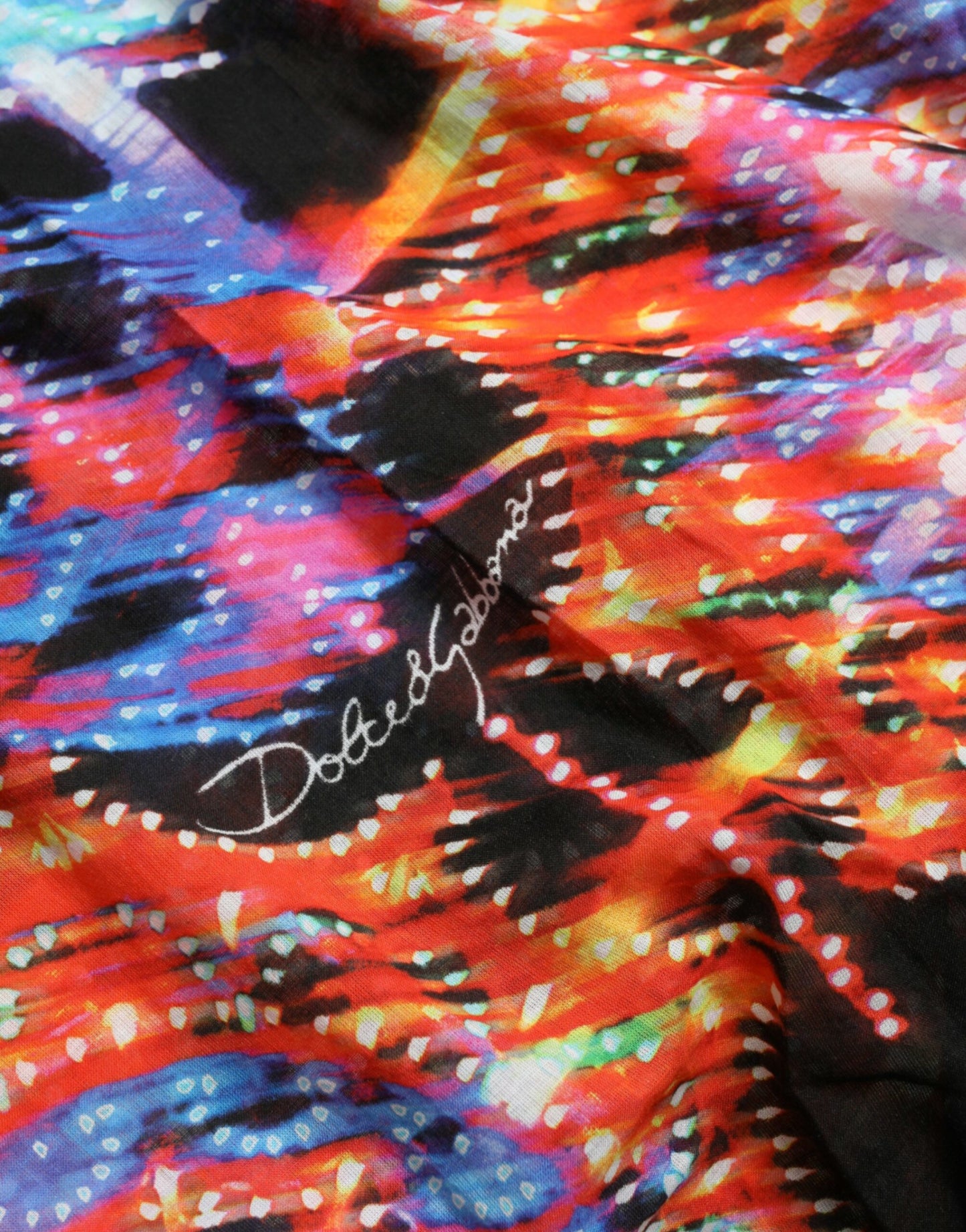 Mehrfarbiges Baumwoll-T-Shirt mit Luminarie-Print von Dolce & Gabbana