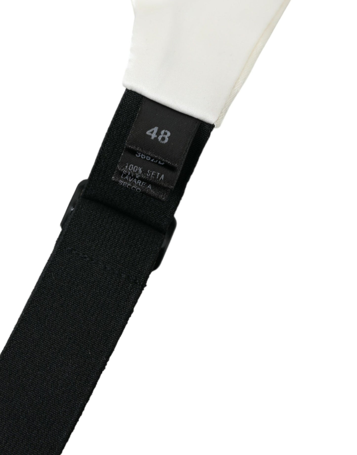 Dolce & Gabbana Weißer Herren-Kummerbund mit breitem Seidengürtel