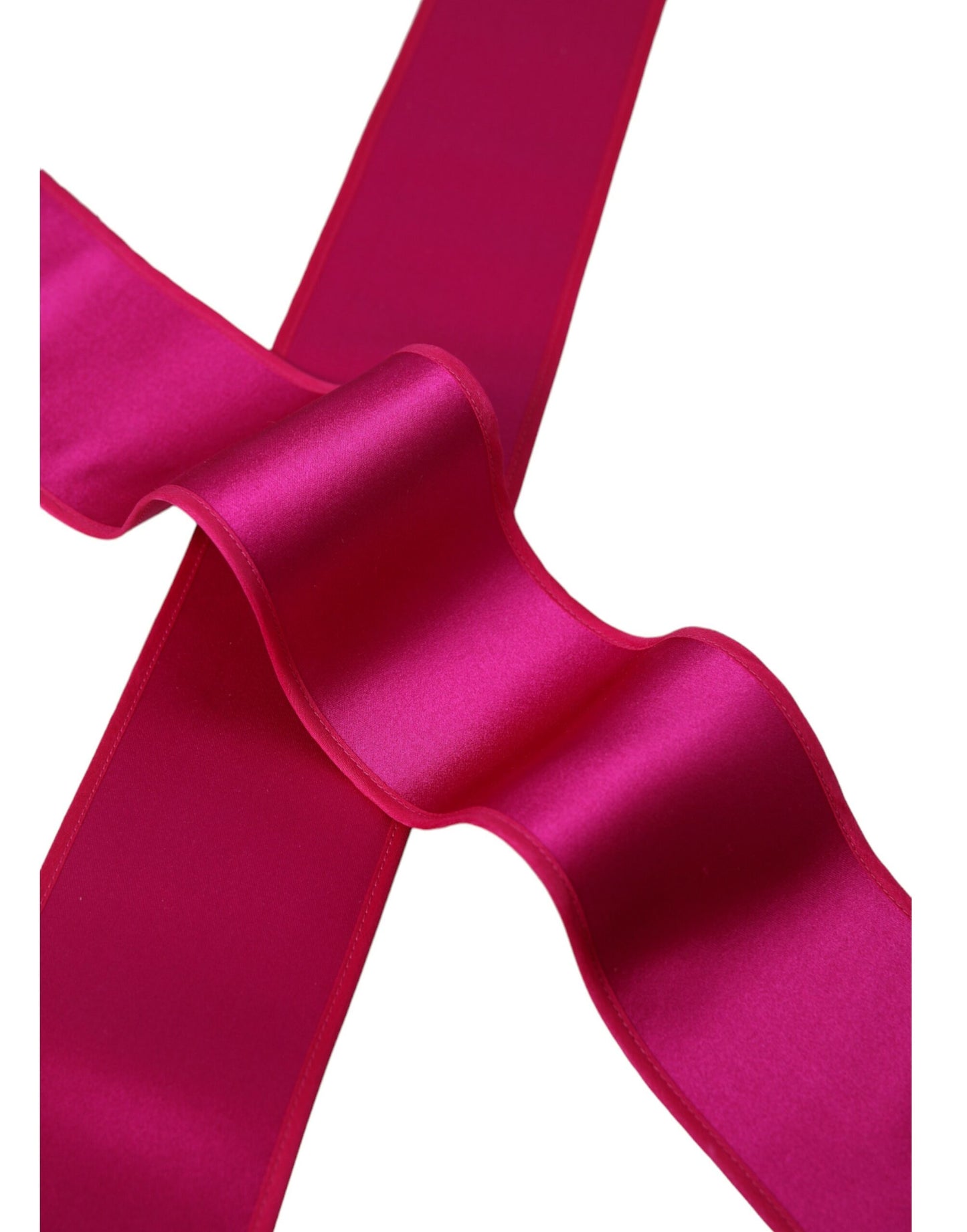Dolce & Gabbana Fuchsia Pink Seidengürtel für Damen