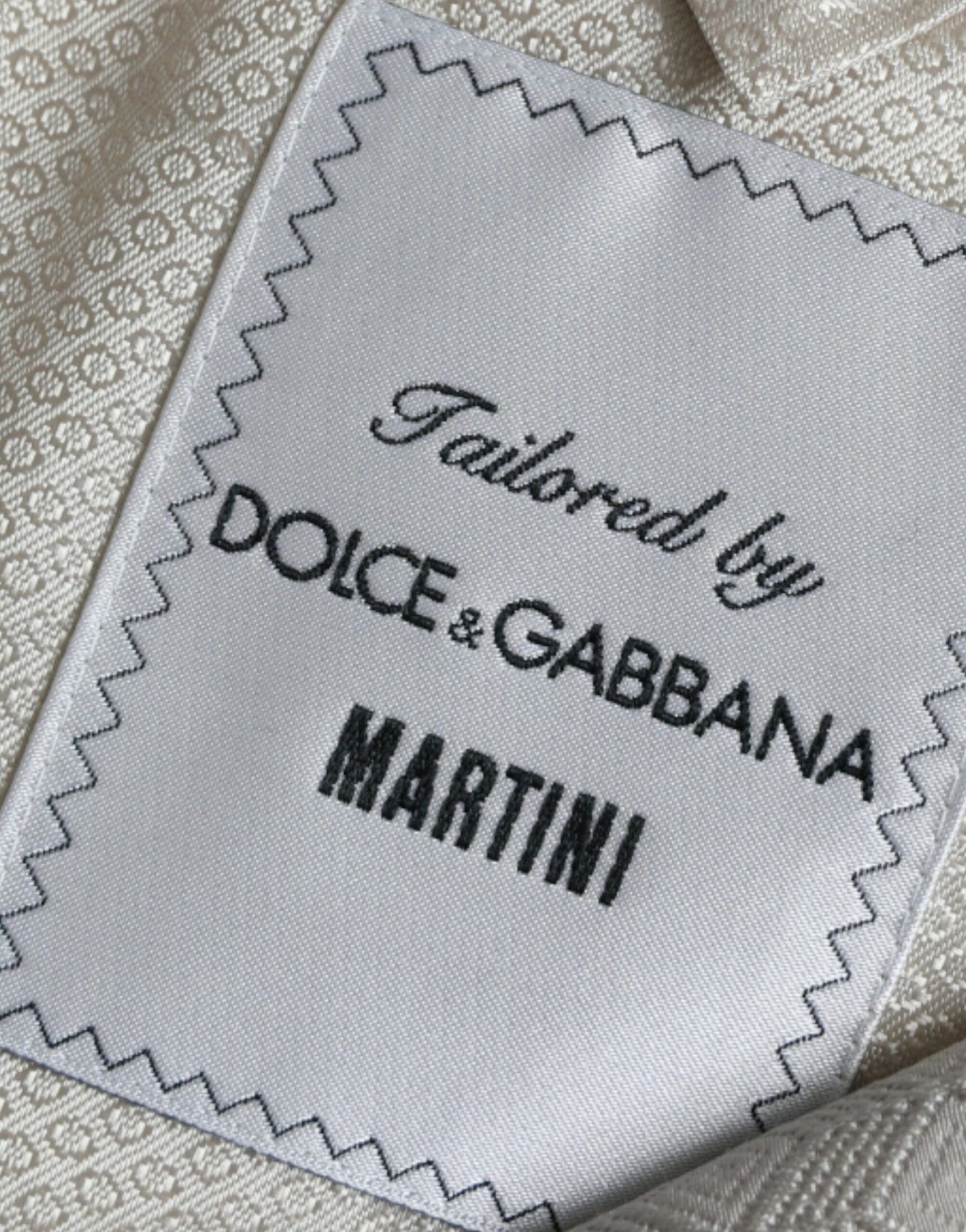 Dolce & Gabbana Beige MARTINI Einreihiger Mantelblazer
