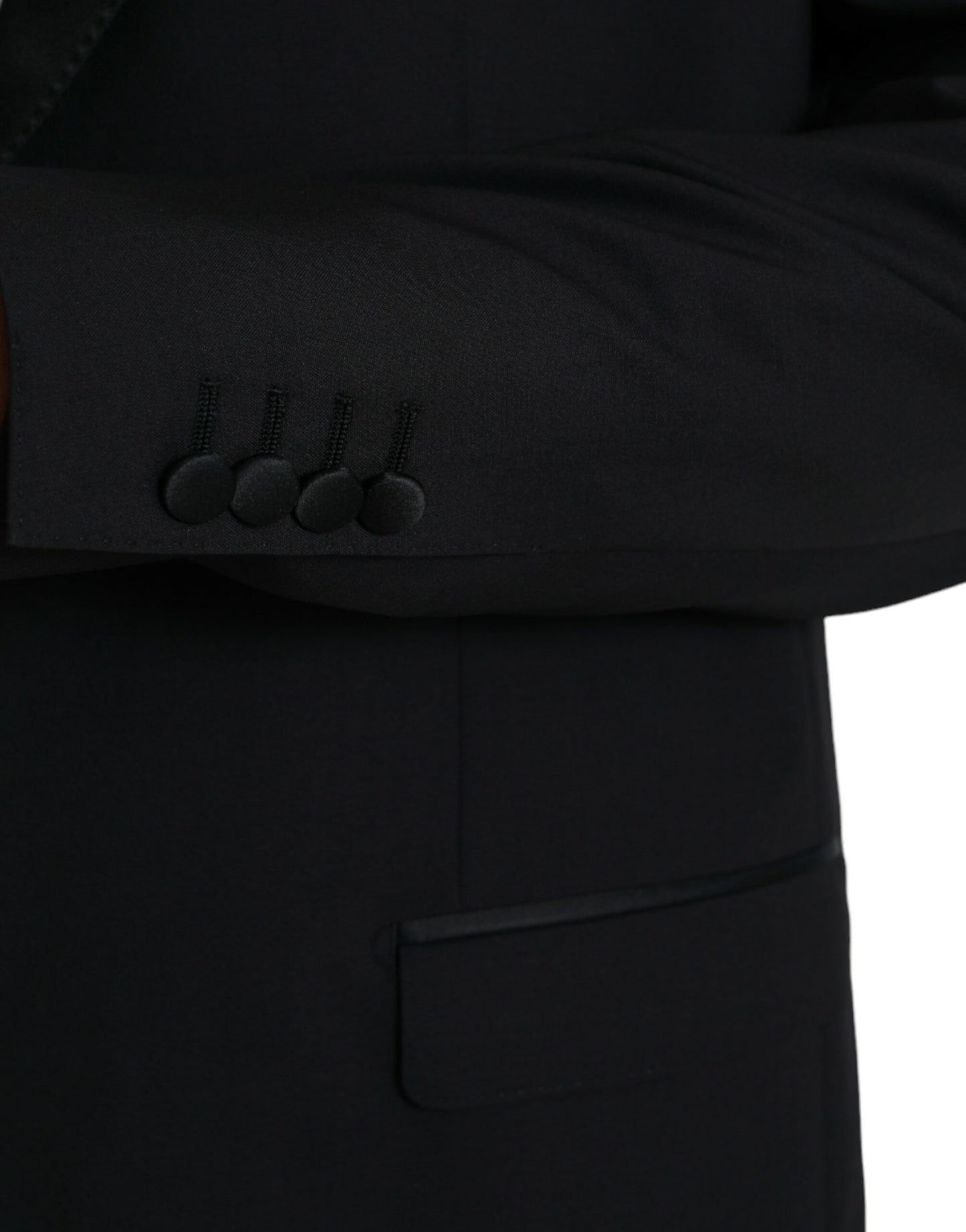 Dolce & Gabbana Blauer MARTINI Einreihiger Mantelblazer