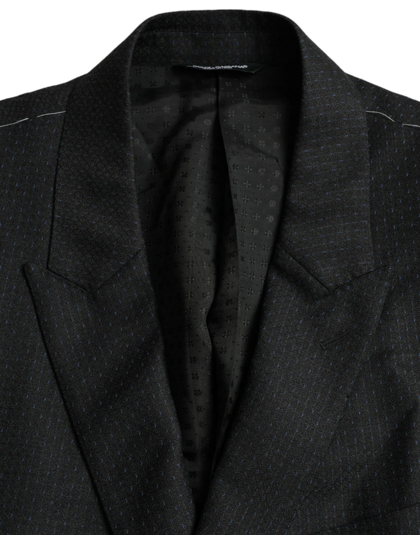 Dolce & Gabbana – Einreihiger MARTINI-Mantelblazer aus schwarzer Wolle