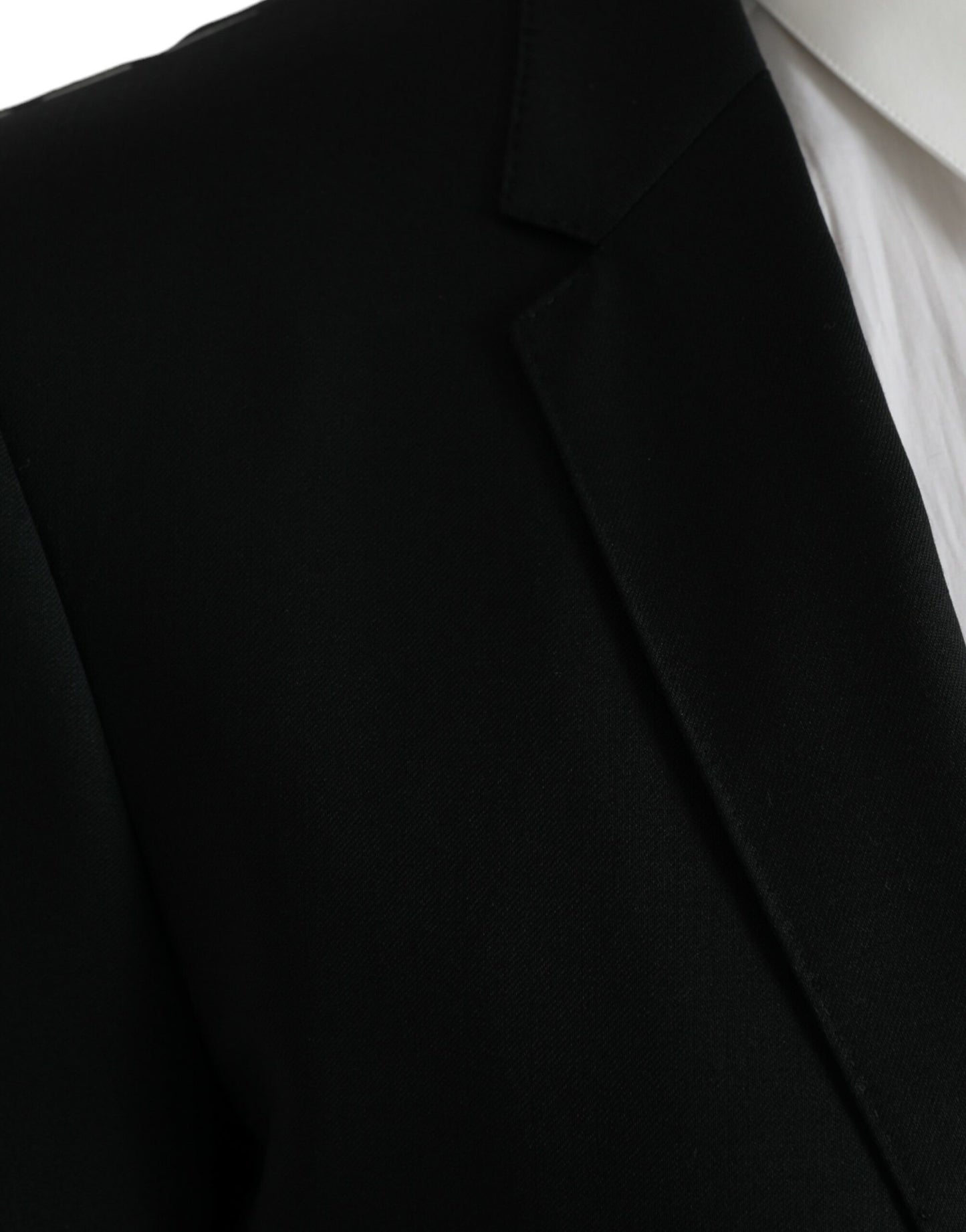 Dolce & Gabbana – Einreihiger MARTINI-Blazer aus schwarzer Wolle