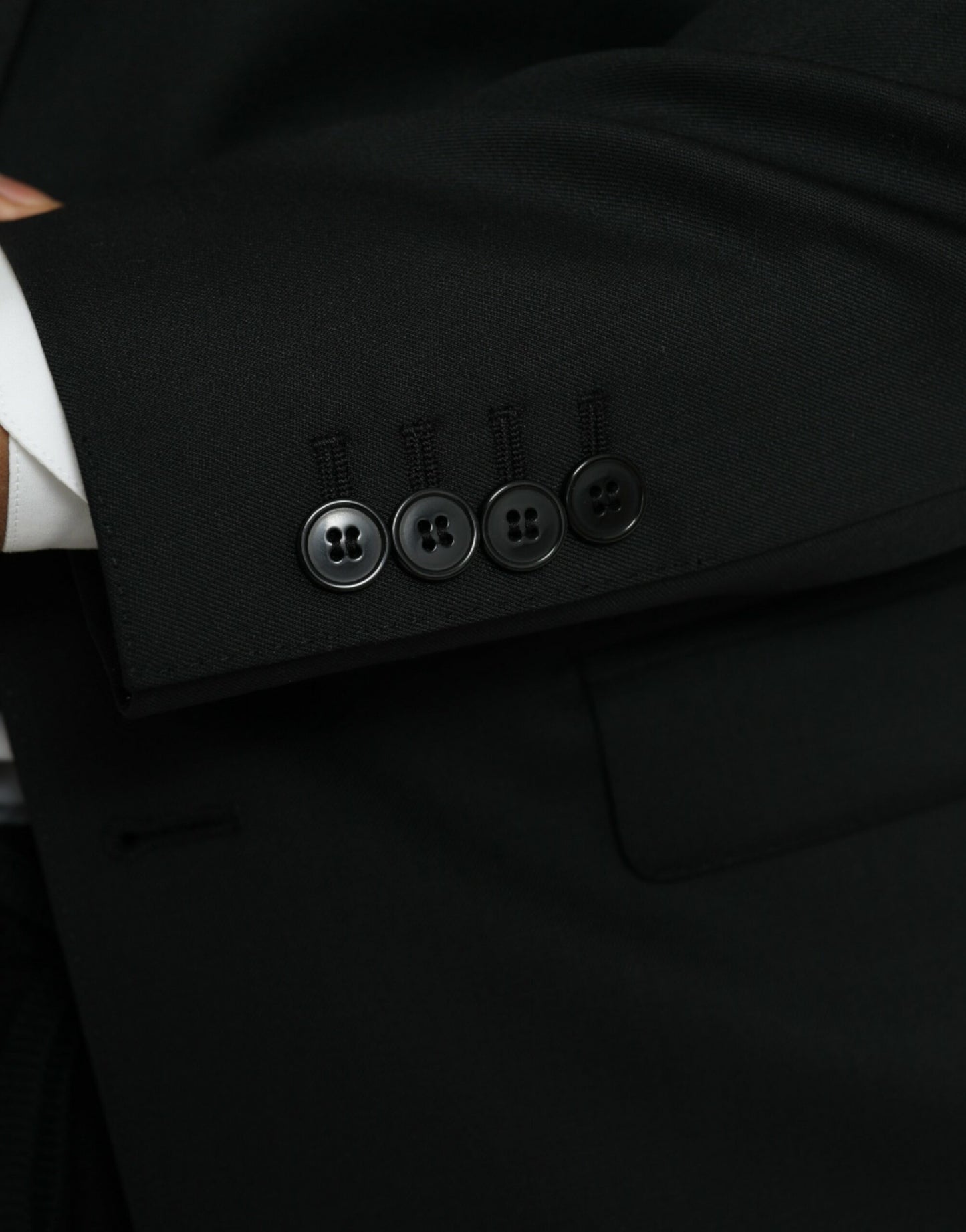 Dolce & Gabbana – Einreihiger MARTINI-Blazer aus schwarzer Wolle