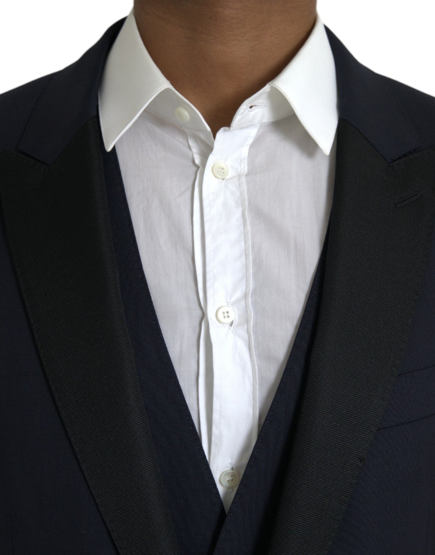 Dolce & Gabbana – Dunkelblauer MARTINI-Anzug aus Wolle, dreiteilig