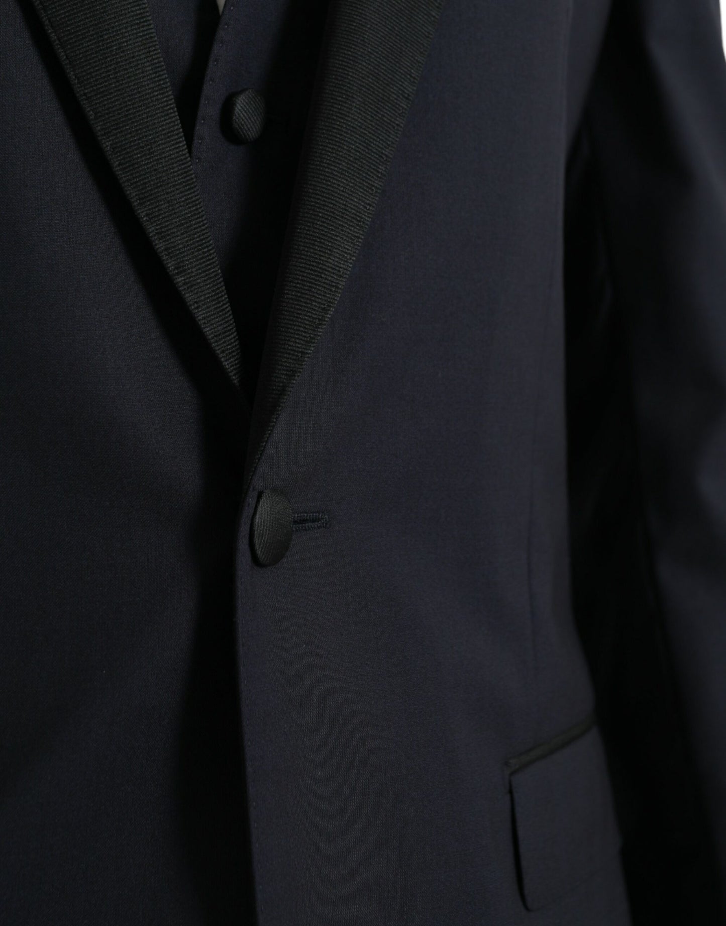 Dolce & Gabbana – Dunkelblauer MARTINI-Anzug aus Wolle, dreiteilig